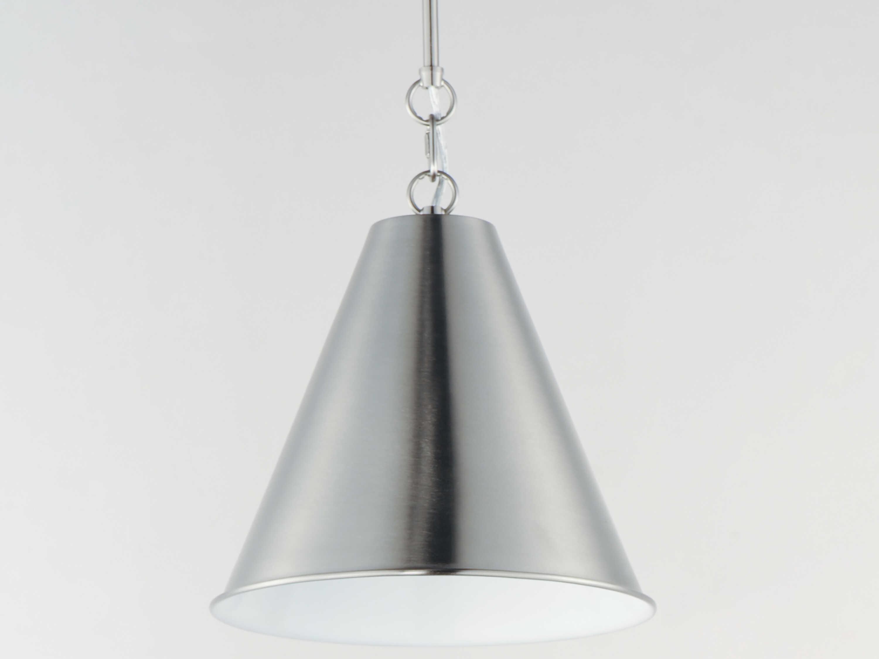 Maxim Lighting Veritas 1-Light Satin Nickel Mini Pendant