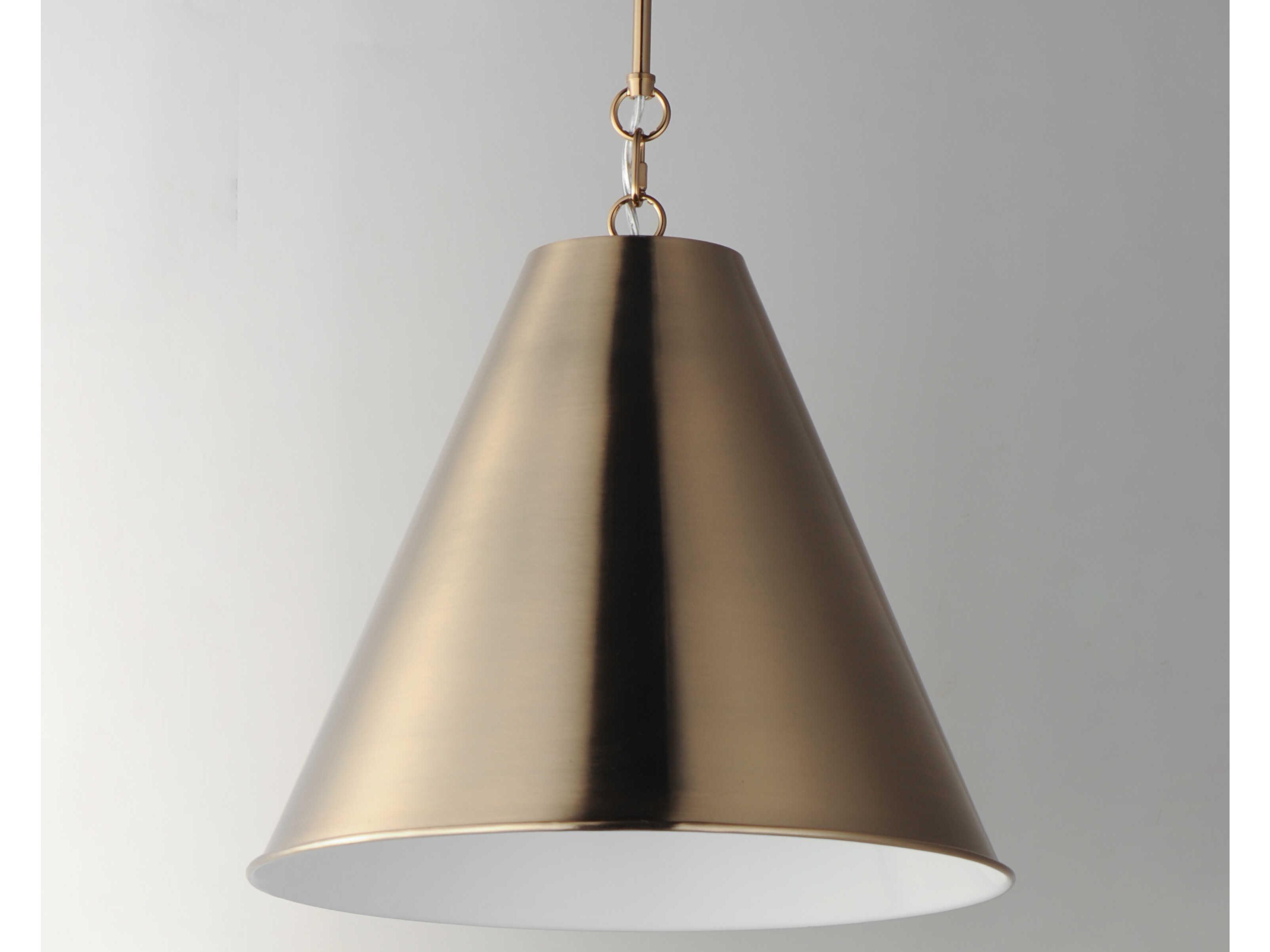Maxim Lighting Veritas 1-Light Heritage Brass Pendant