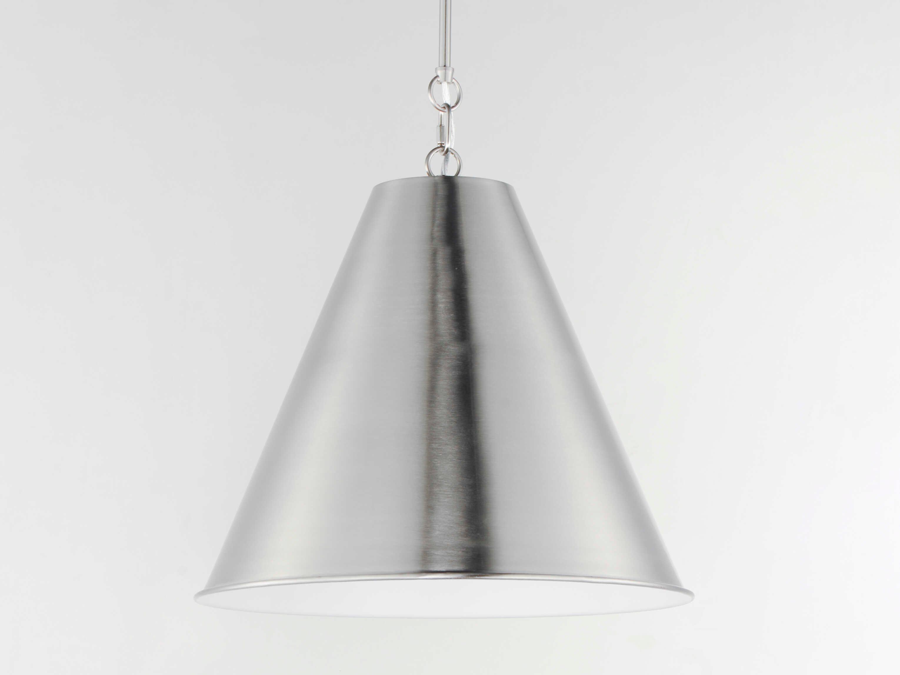 Maxim Lighting Veritas 1-Light Satin Nickel Pendant