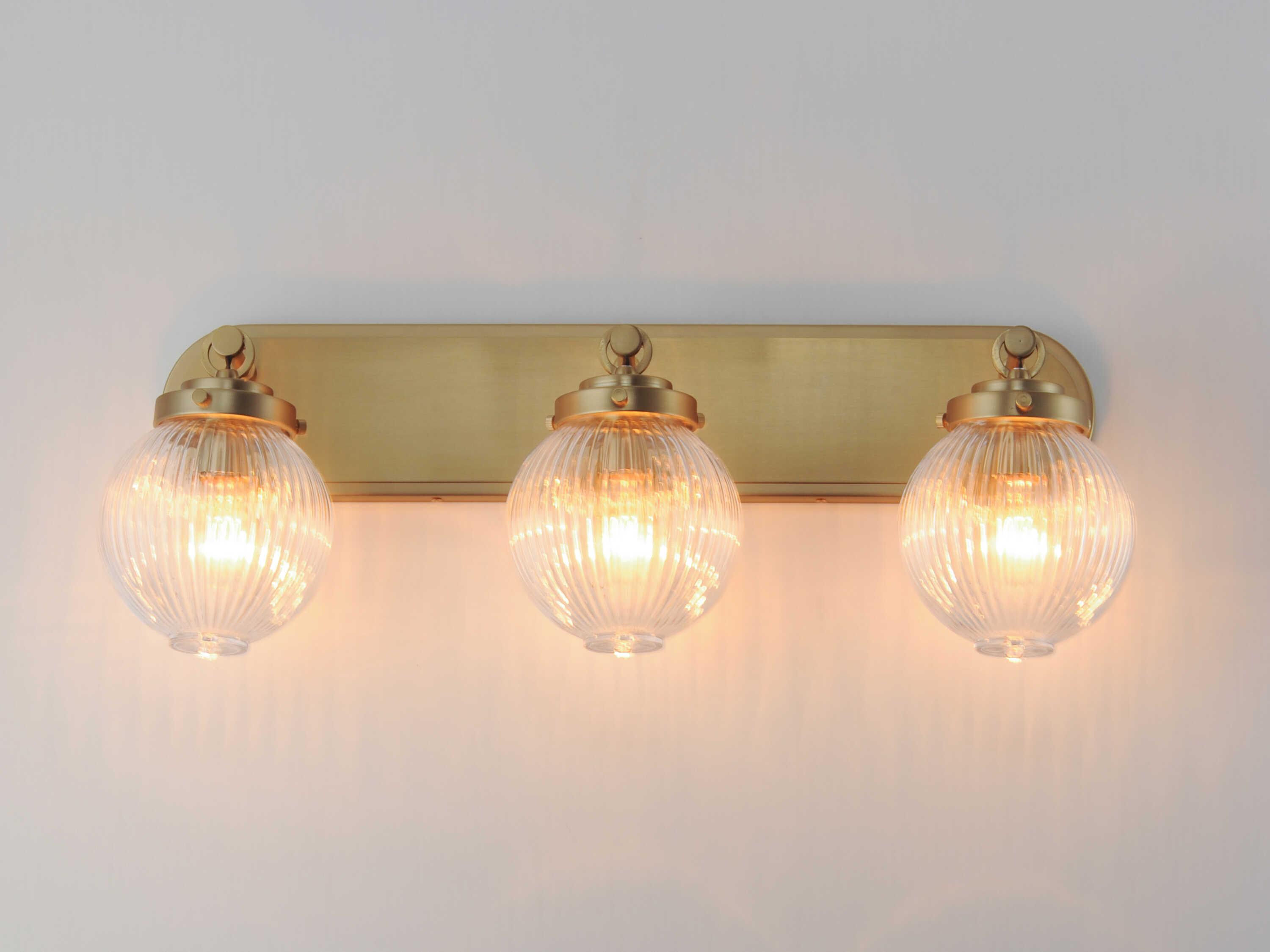 Maxim Lighting Kasbah 3-Light Satin Brass Vanity Light