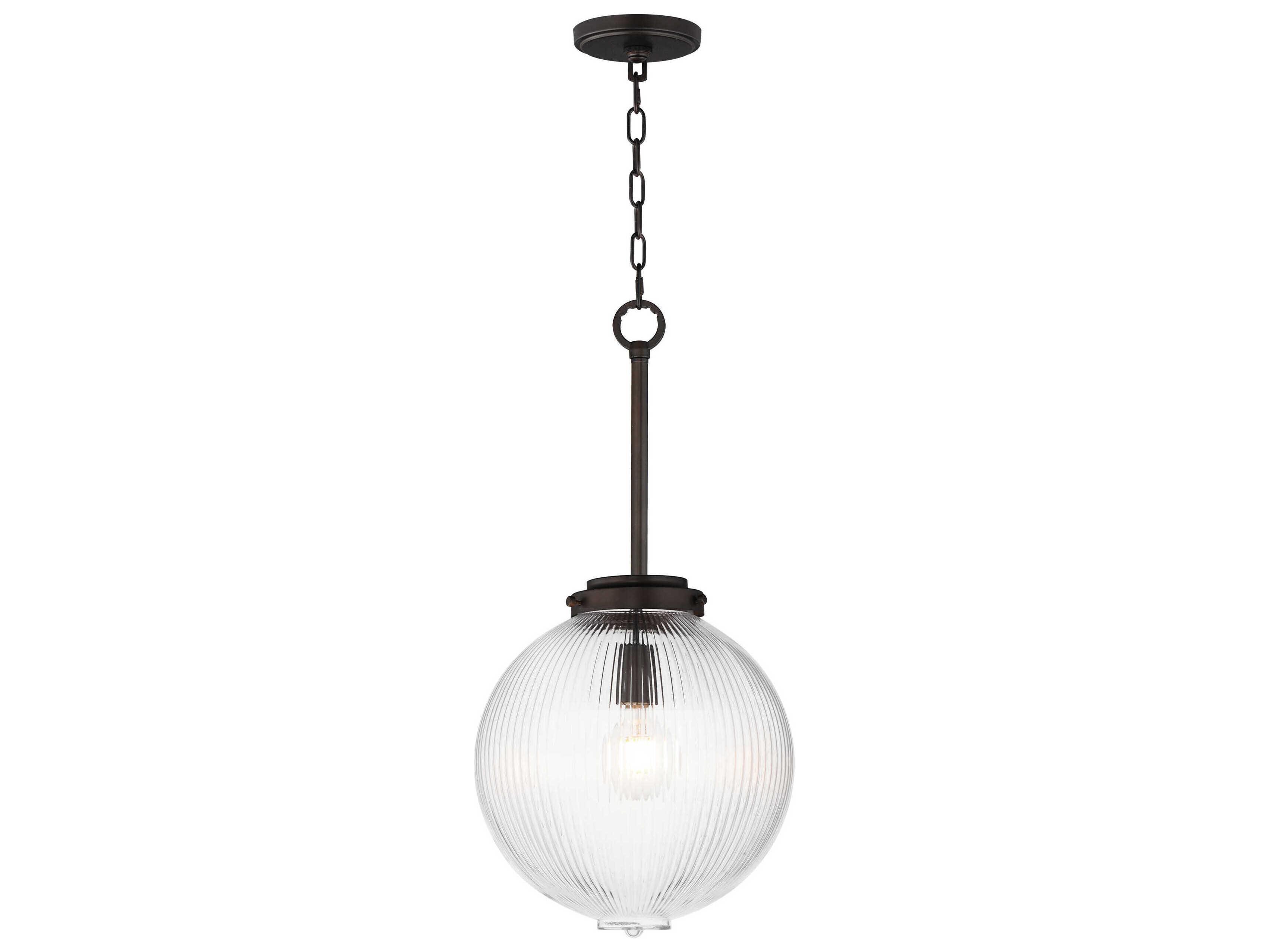 Maxim Lighting Kasbah 1-Light Oil Rubbed Bronze Globe Mini Pendant