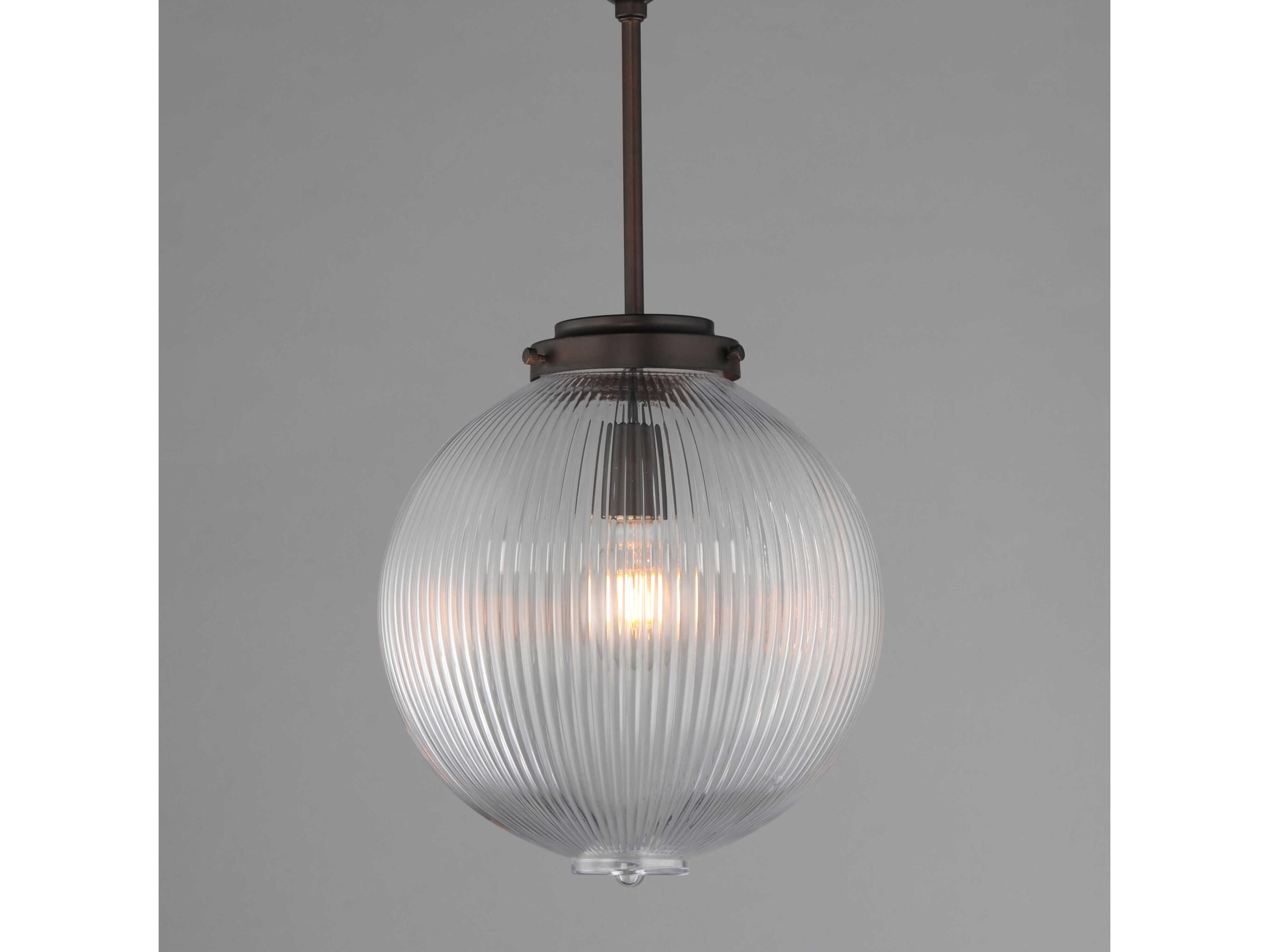 Maxim Lighting Kasbah 1-Light Oil Rubbed Bronze Globe Mini Pendant