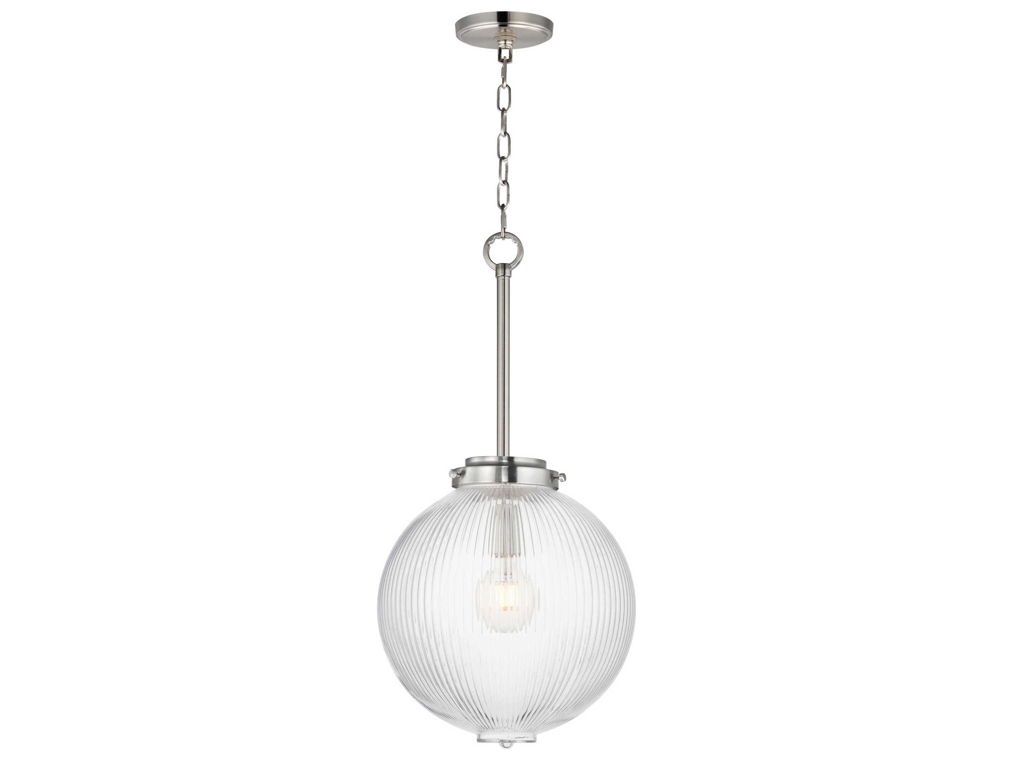 Maxim Lighting Kasbah 1-Light Satin Nickel Globe Mini Pendant