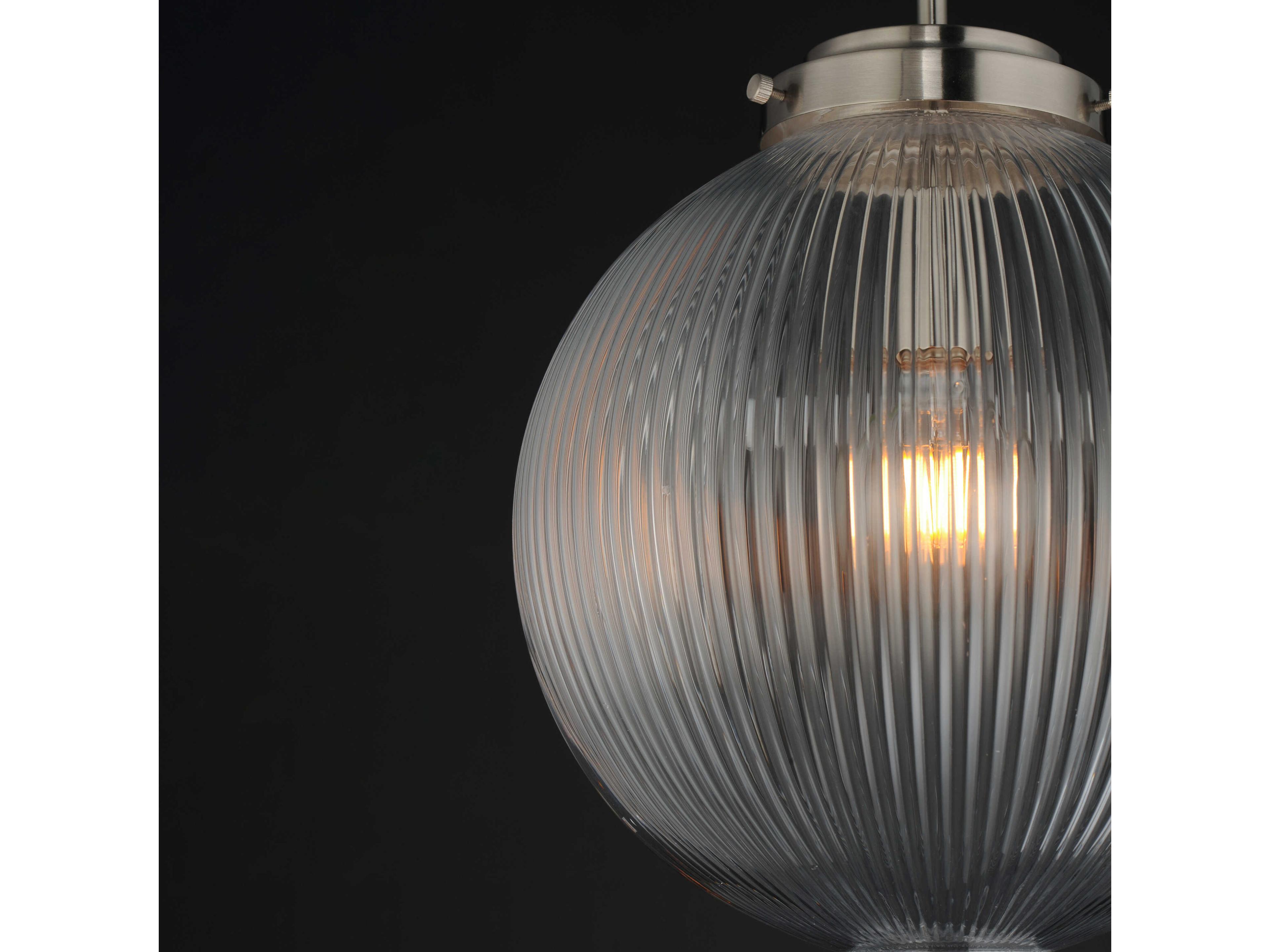 Maxim Lighting Kasbah 1-Light Satin Nickel Globe Mini Pendant