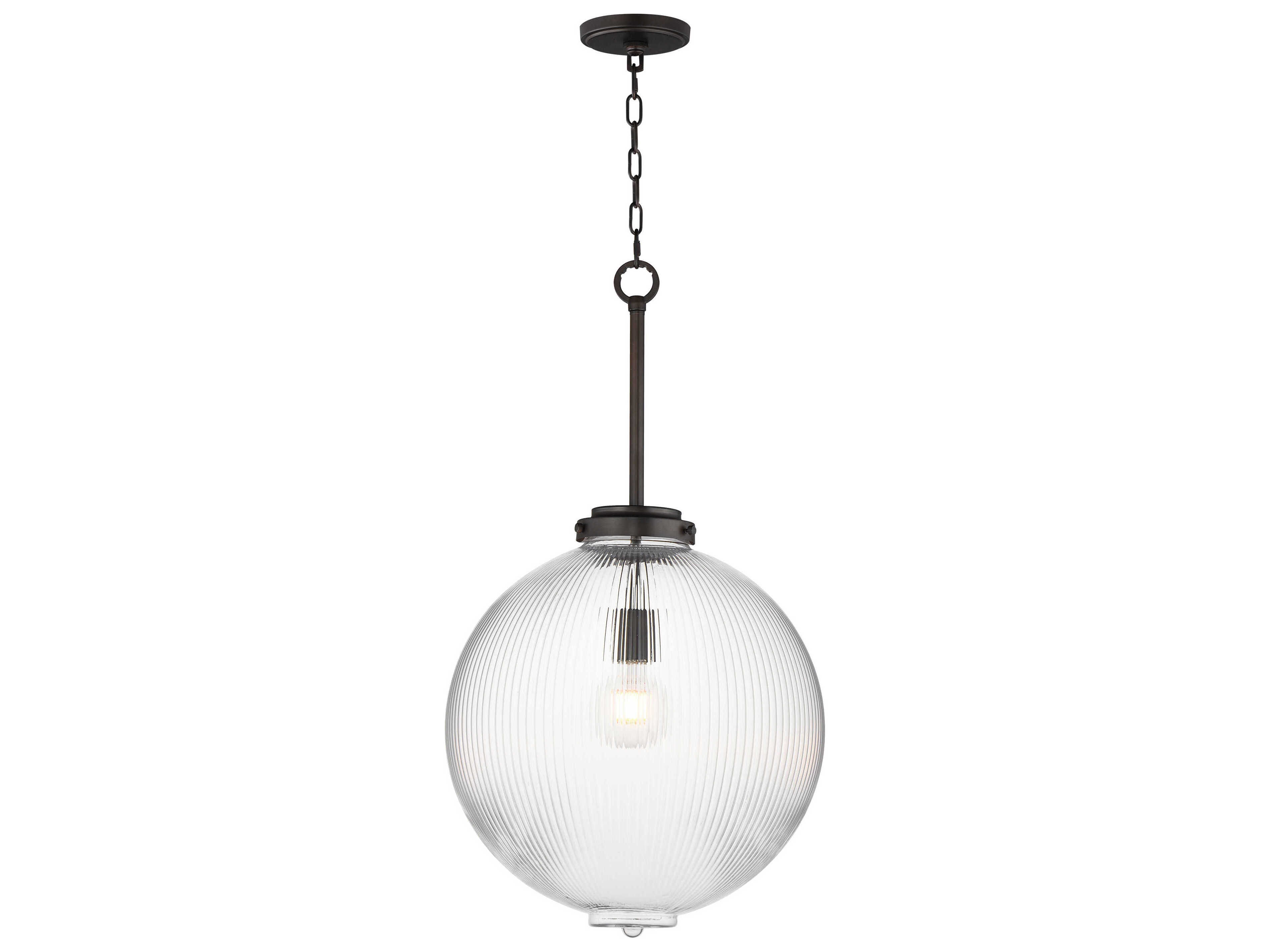 Maxim Lighting Kasbah 1-Light Oil Rubbed Bronze Globe Pendant