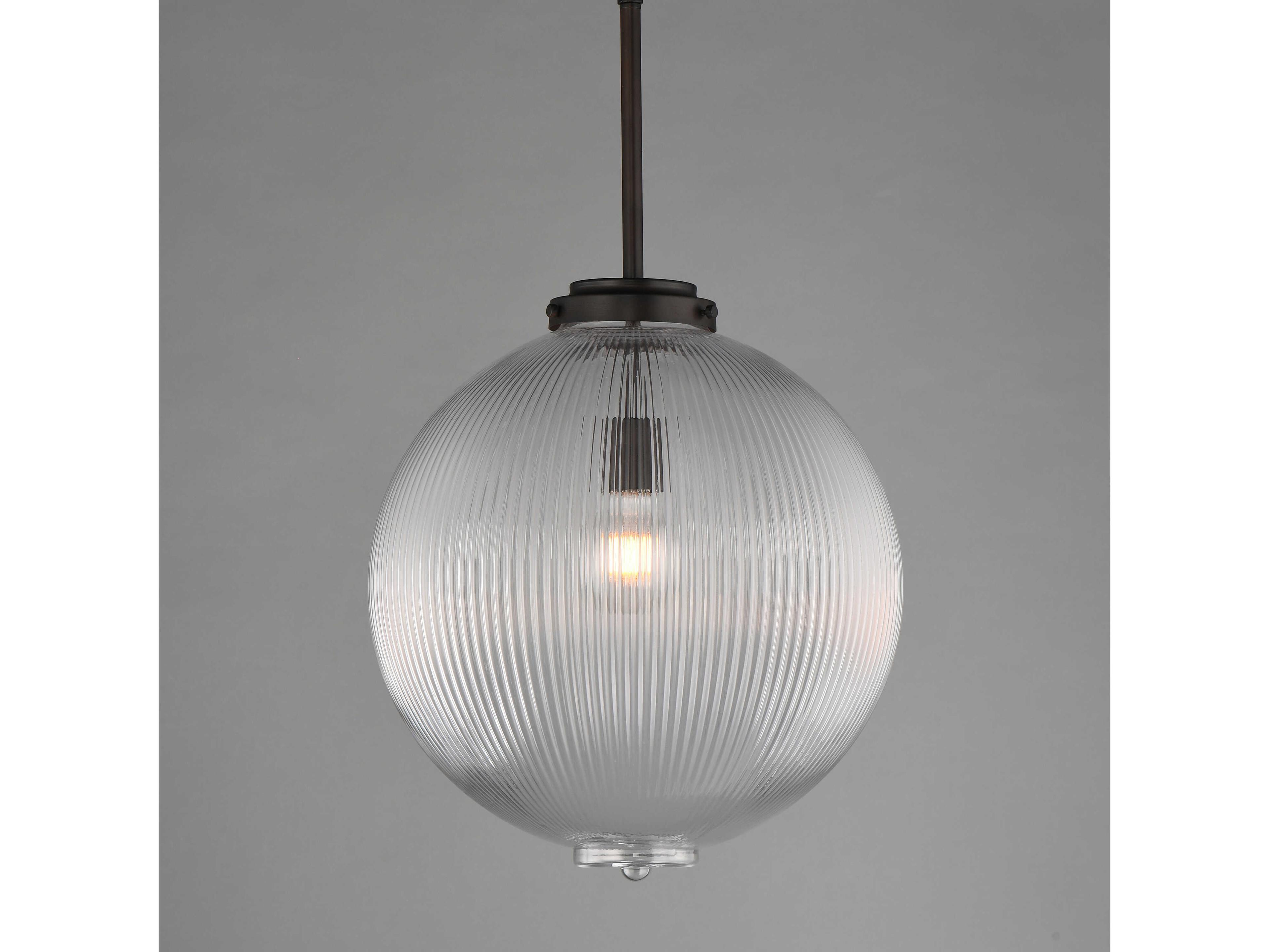 Maxim Lighting Kasbah 1-Light Oil Rubbed Bronze Globe Pendant