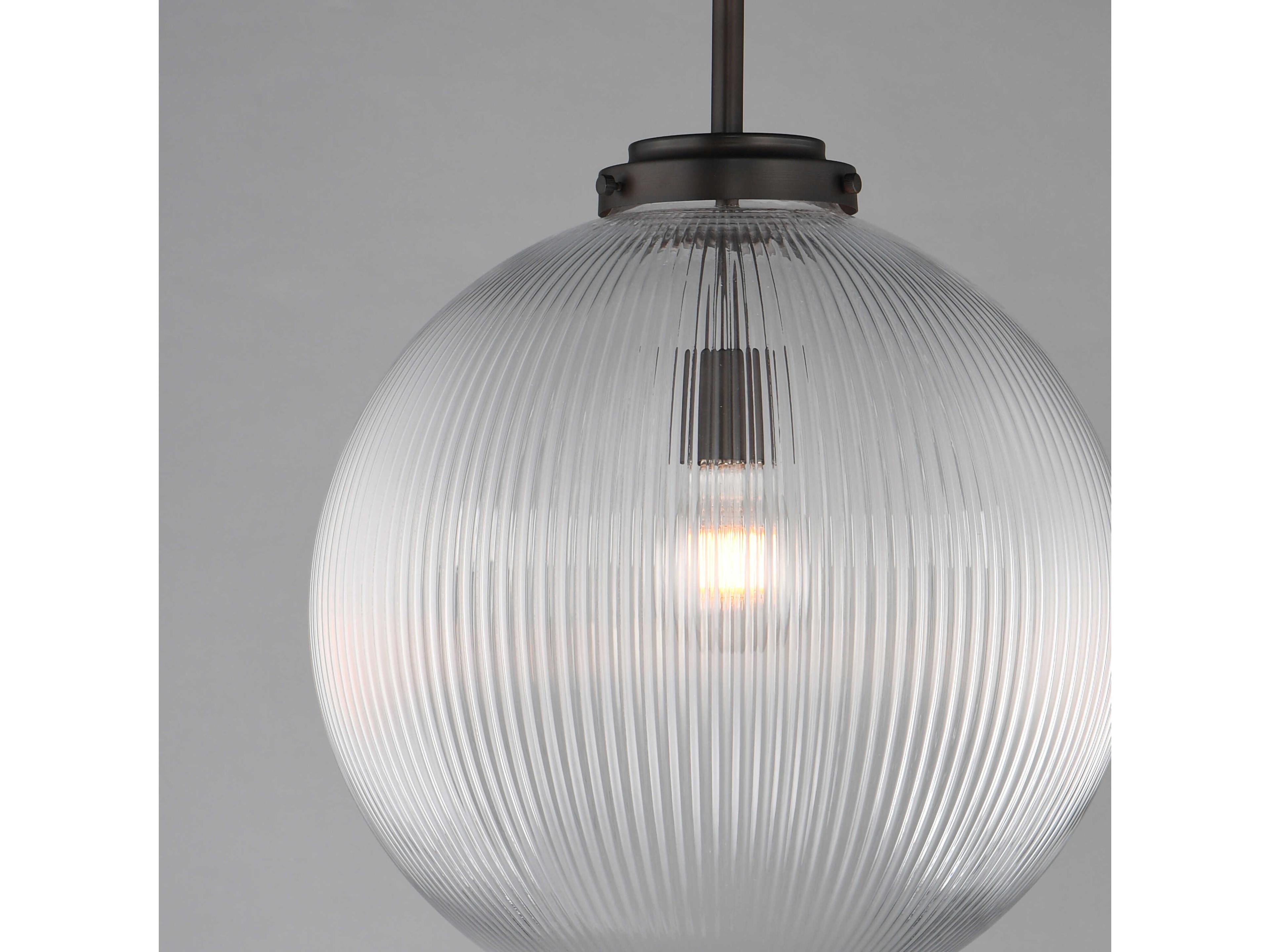 Maxim Lighting Kasbah 1-Light Oil Rubbed Bronze Globe Pendant