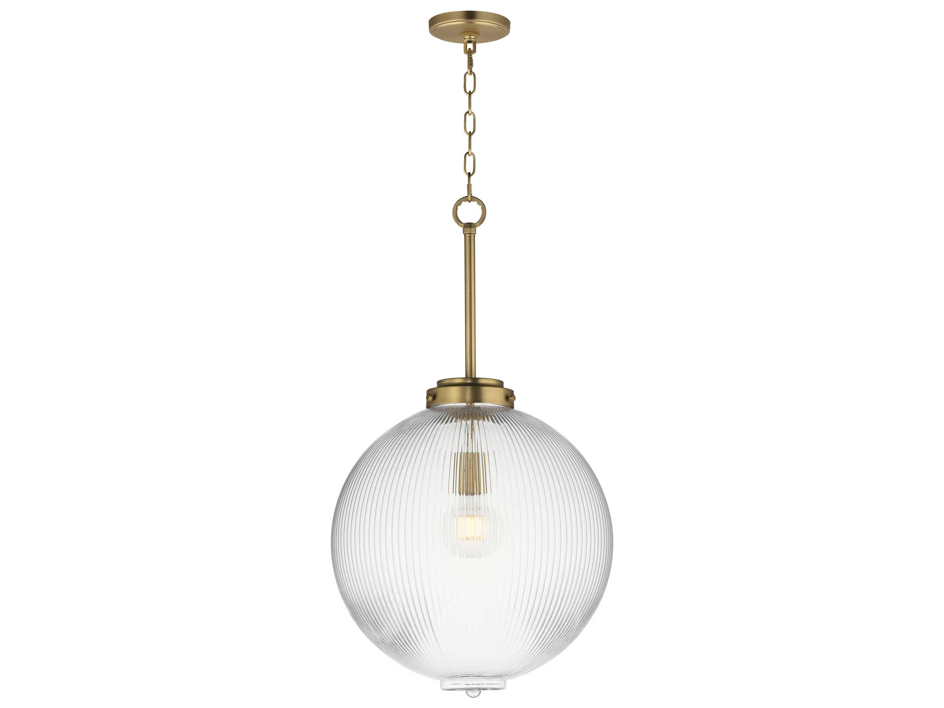 Maxim Lighting Kasbah 1-Light Satin Brass Globe Pendant