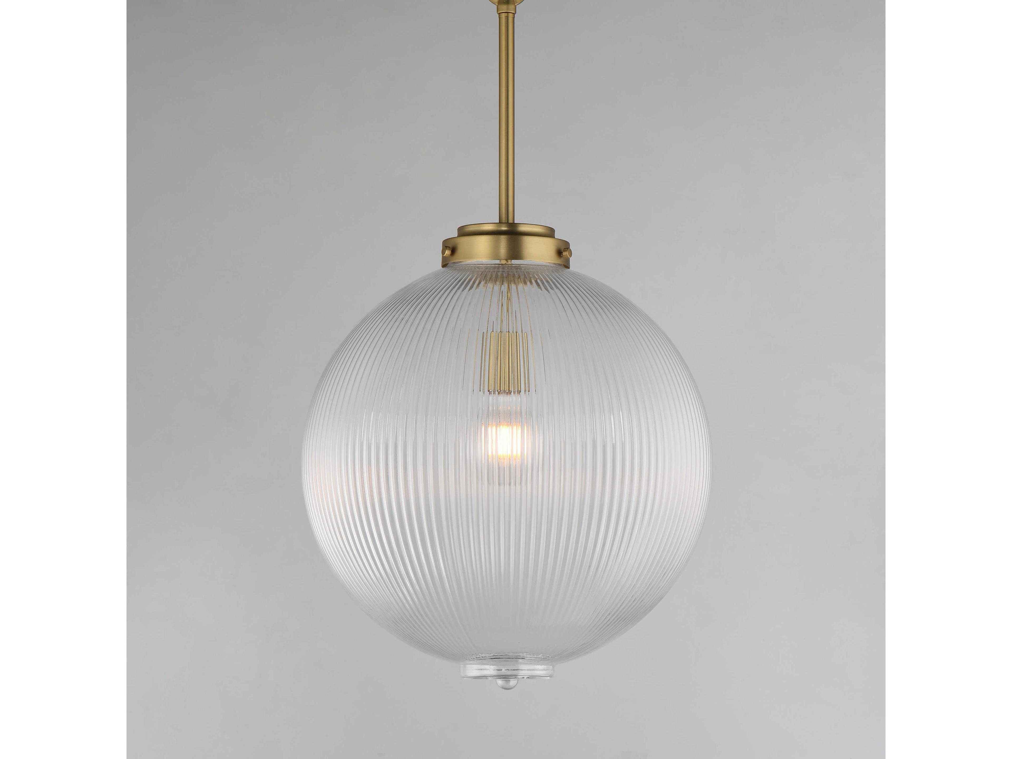 Maxim Lighting Kasbah 1-Light Satin Brass Globe Pendant