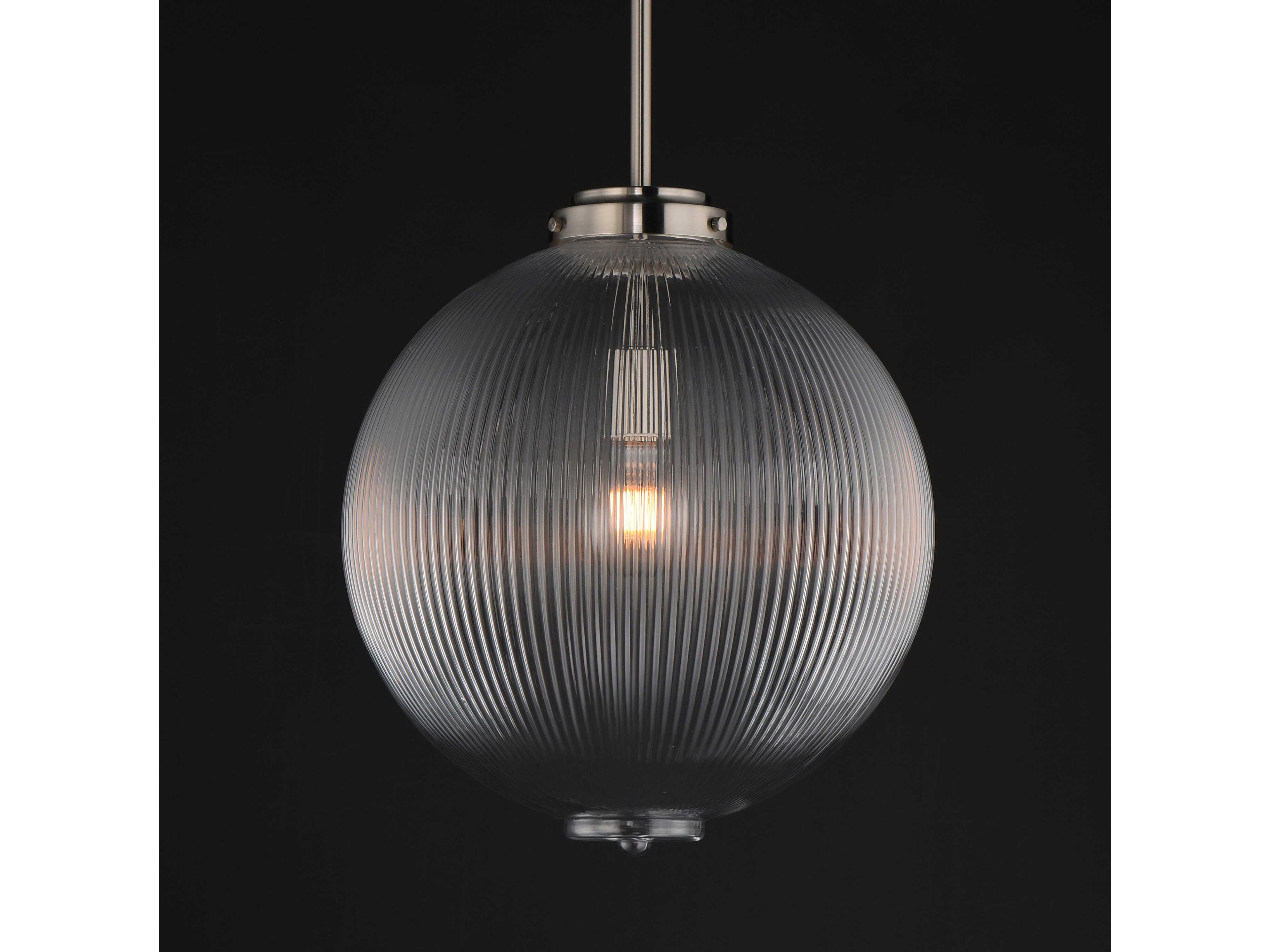 Maxim Lighting Kasbah 1-Light Satin Nickel Globe Pendant