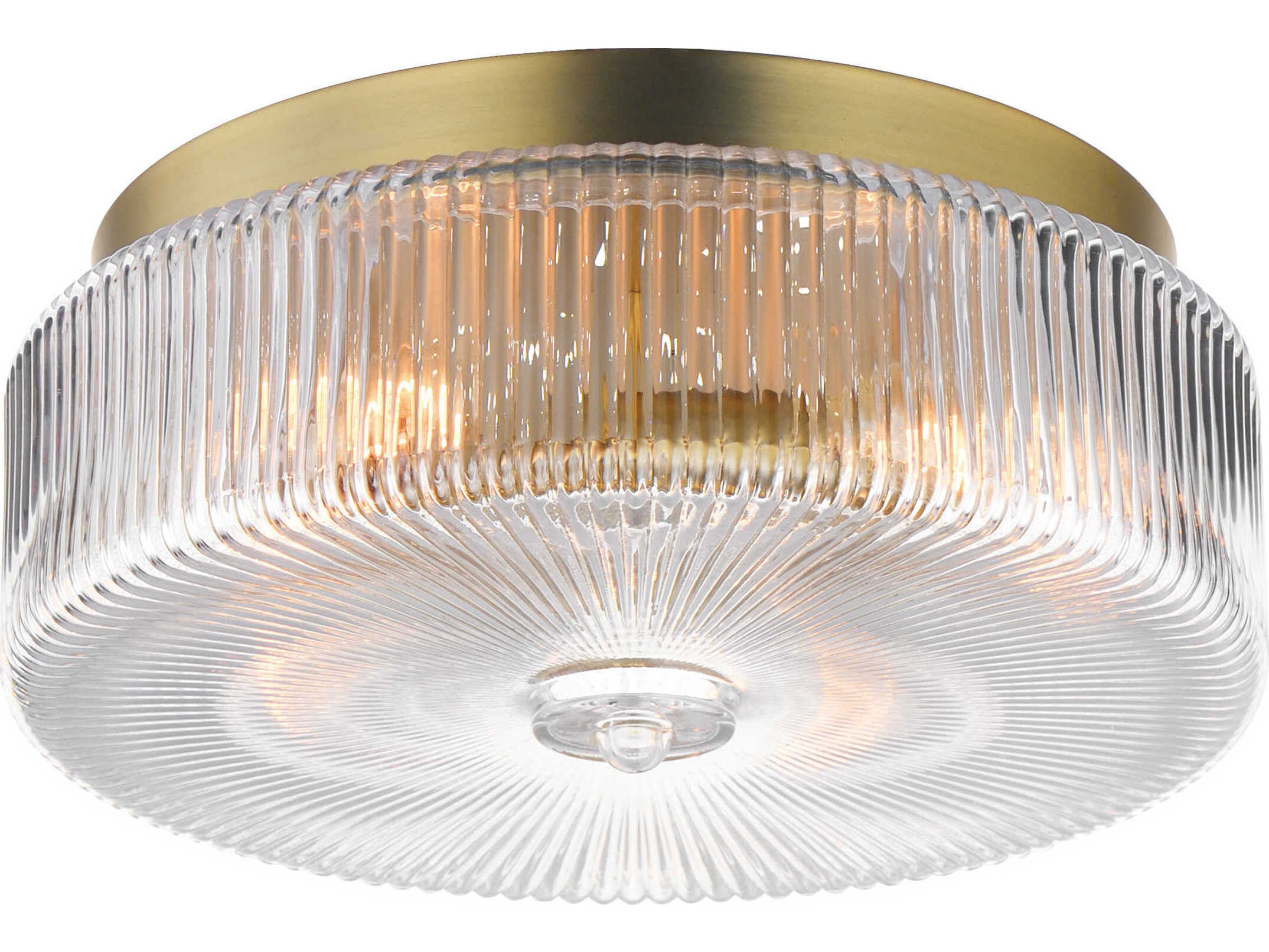 Maxim Lighting Kasbah 4-Light Satin Brass Round Flush Mount