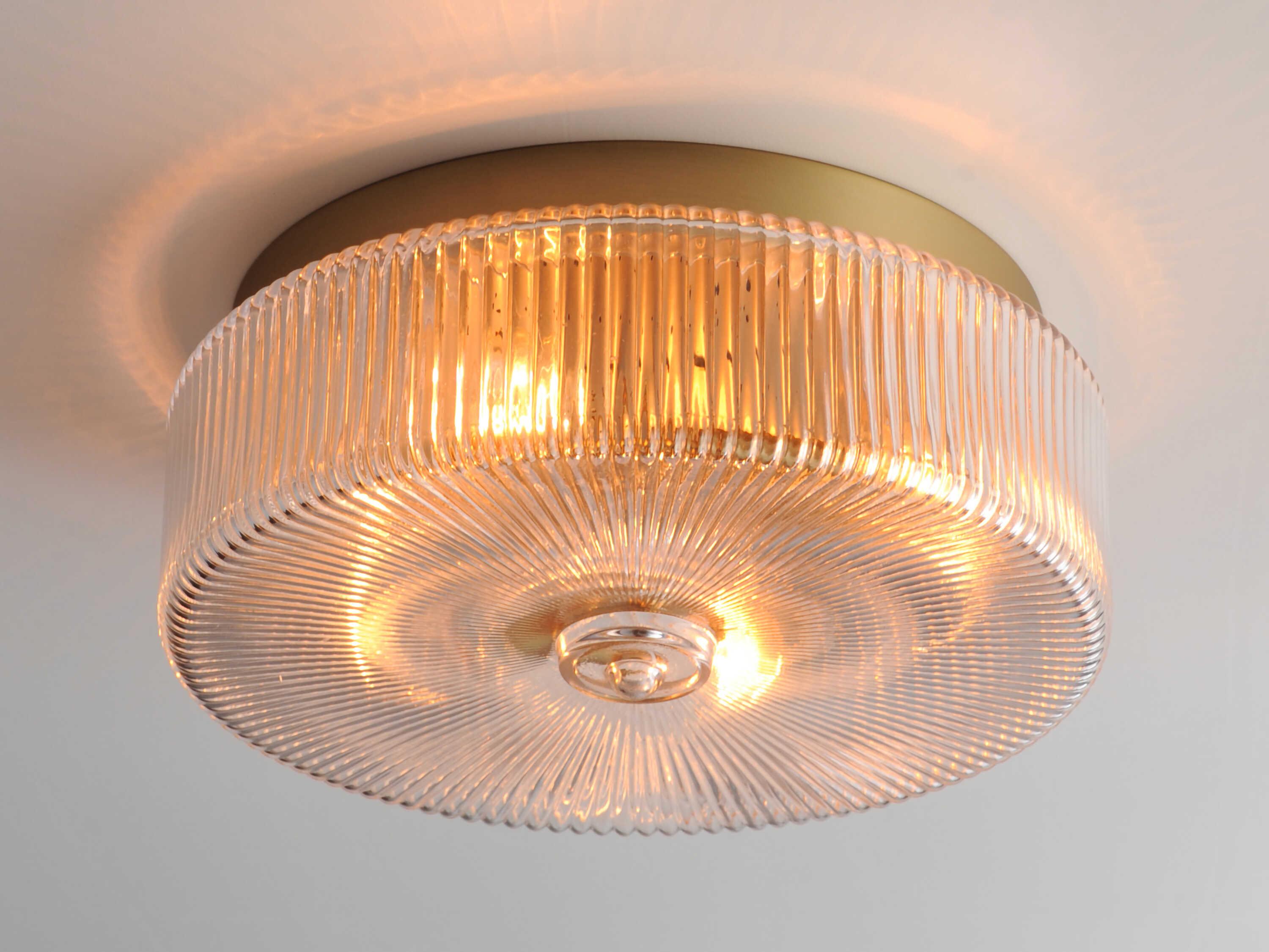 Maxim Lighting Kasbah 4-Light Satin Brass Round Flush Mount