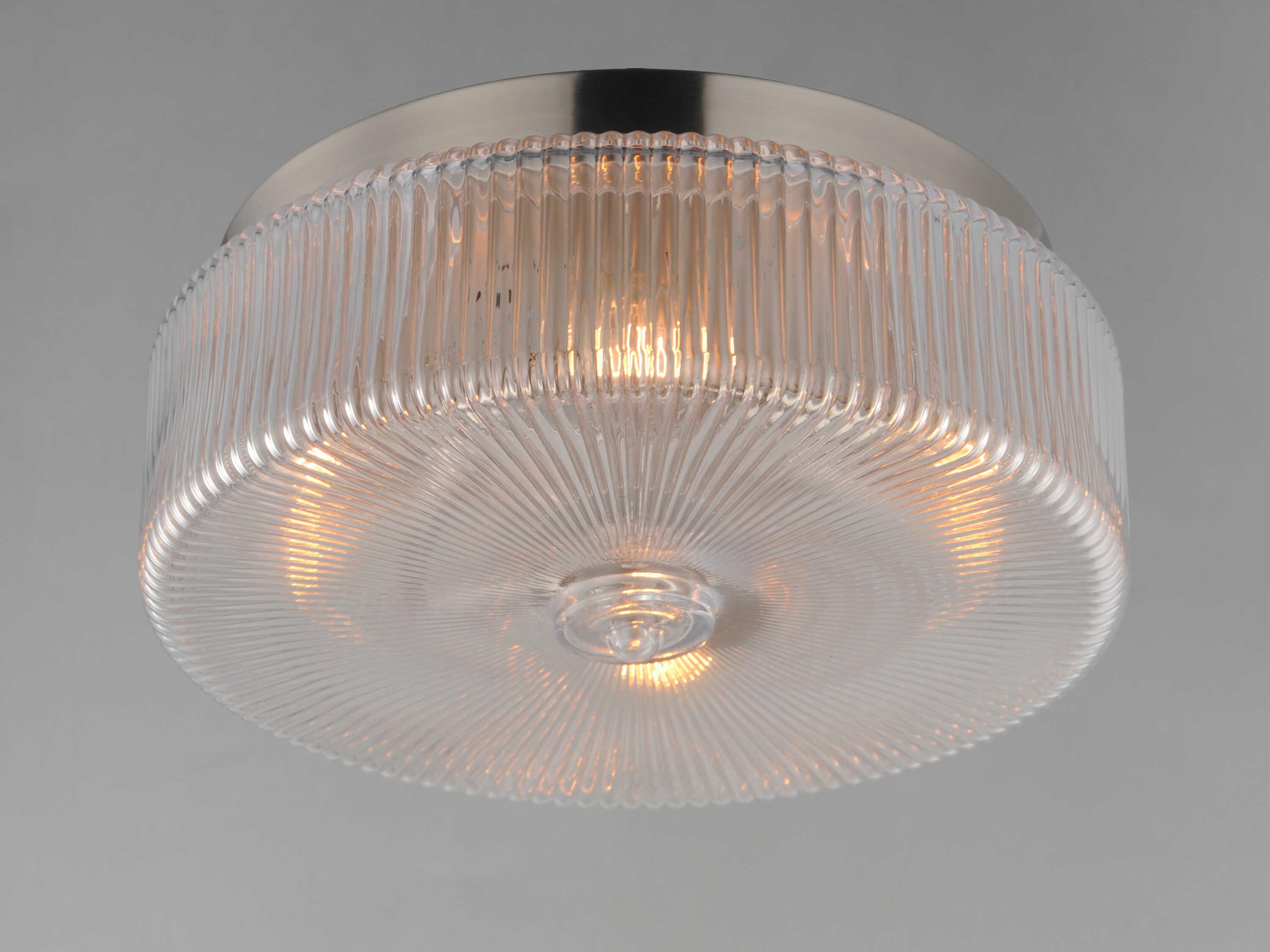 Maxim Lighting Kasbah 4-Light Satin Nickel Round Flush Mount