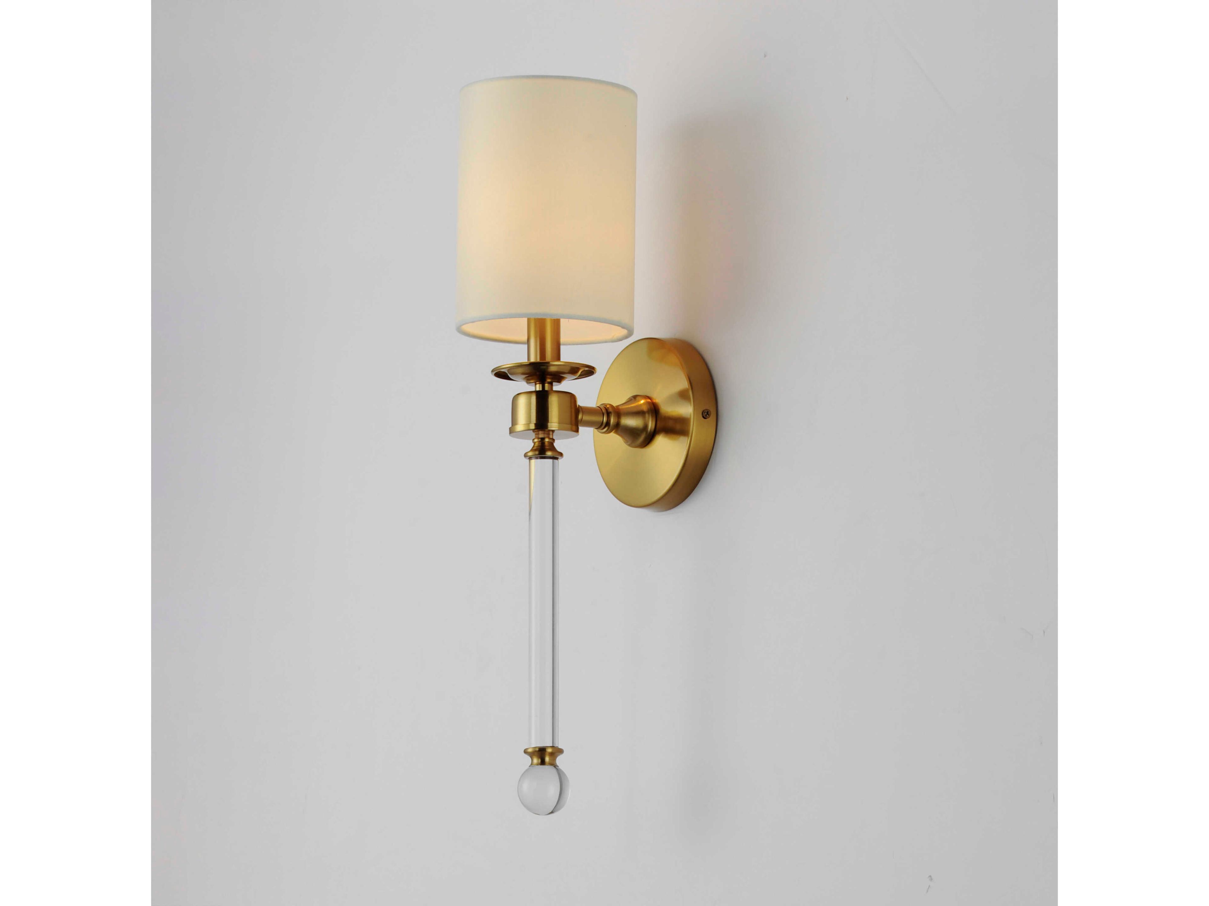 Maxim Lighting Lucent 1-Light Heritage Brass Glass Wall Sconce