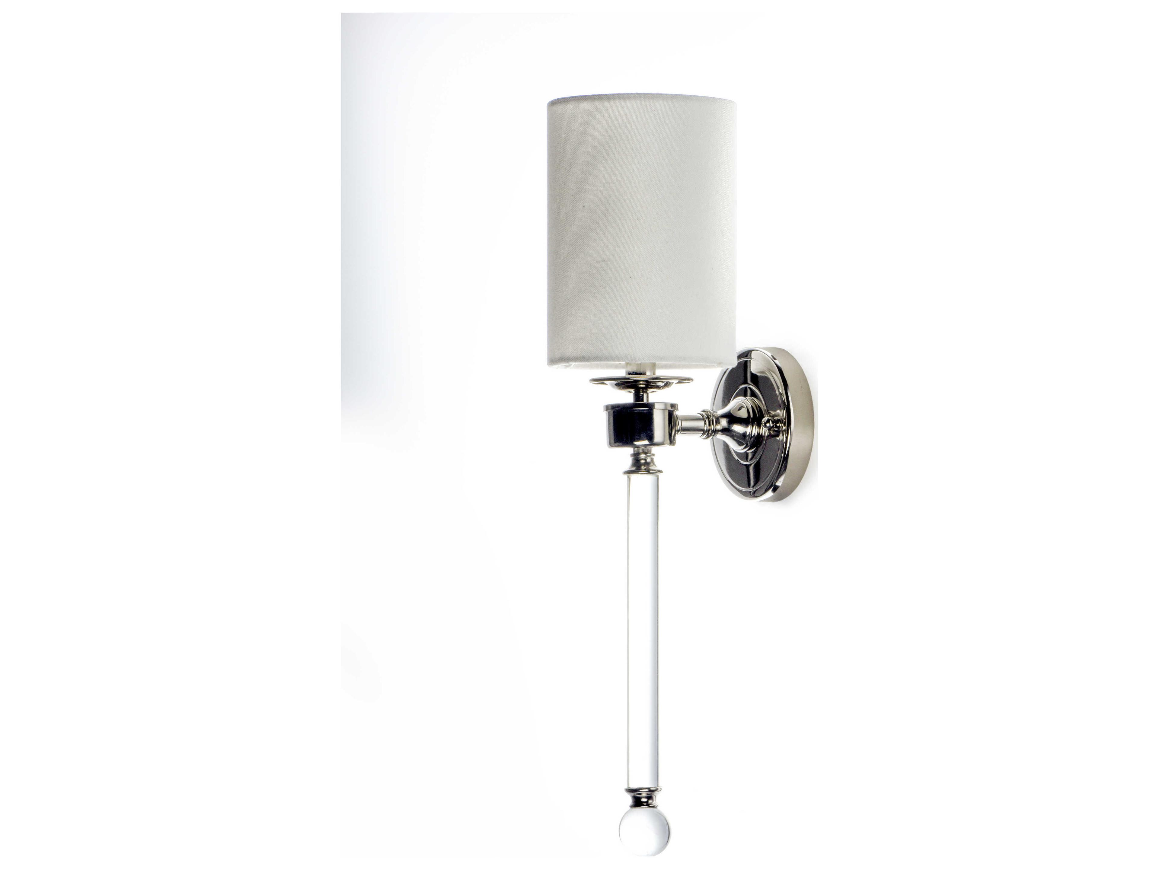 Maxim Lighting Lucent 1-Light Polished Nickel Glass Wall Sconce