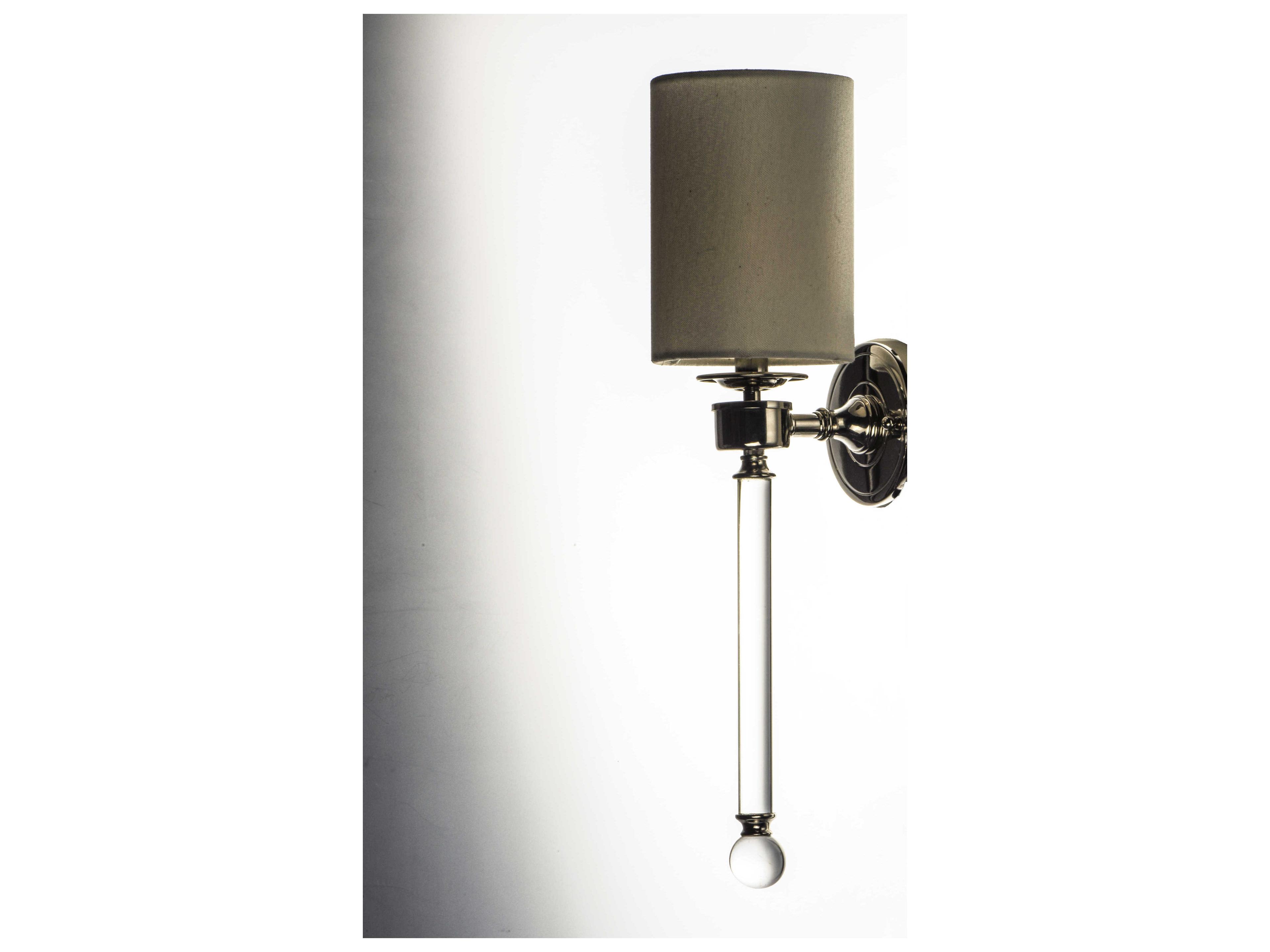 Maxim Lighting Lucent 1-Light Polished Nickel Glass Wall Sconce