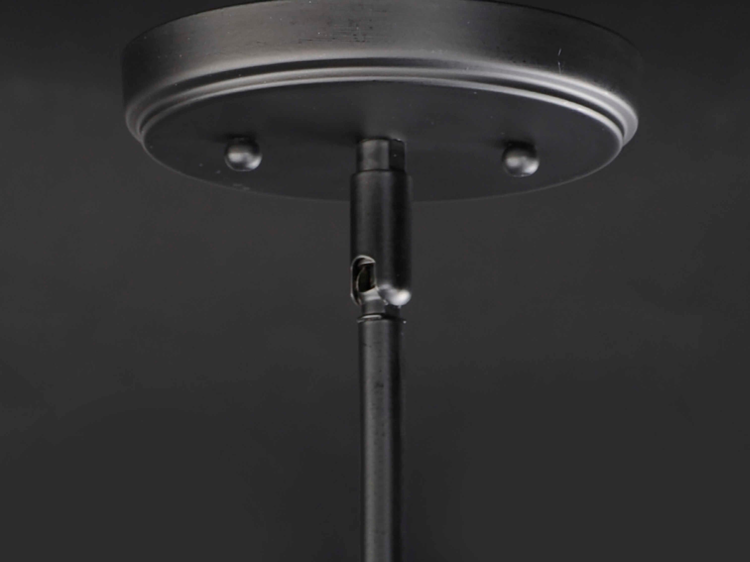 Maxim Lighting Flambeau 1-Light Black Antique Brass Glass Cylinder Mini Pendant