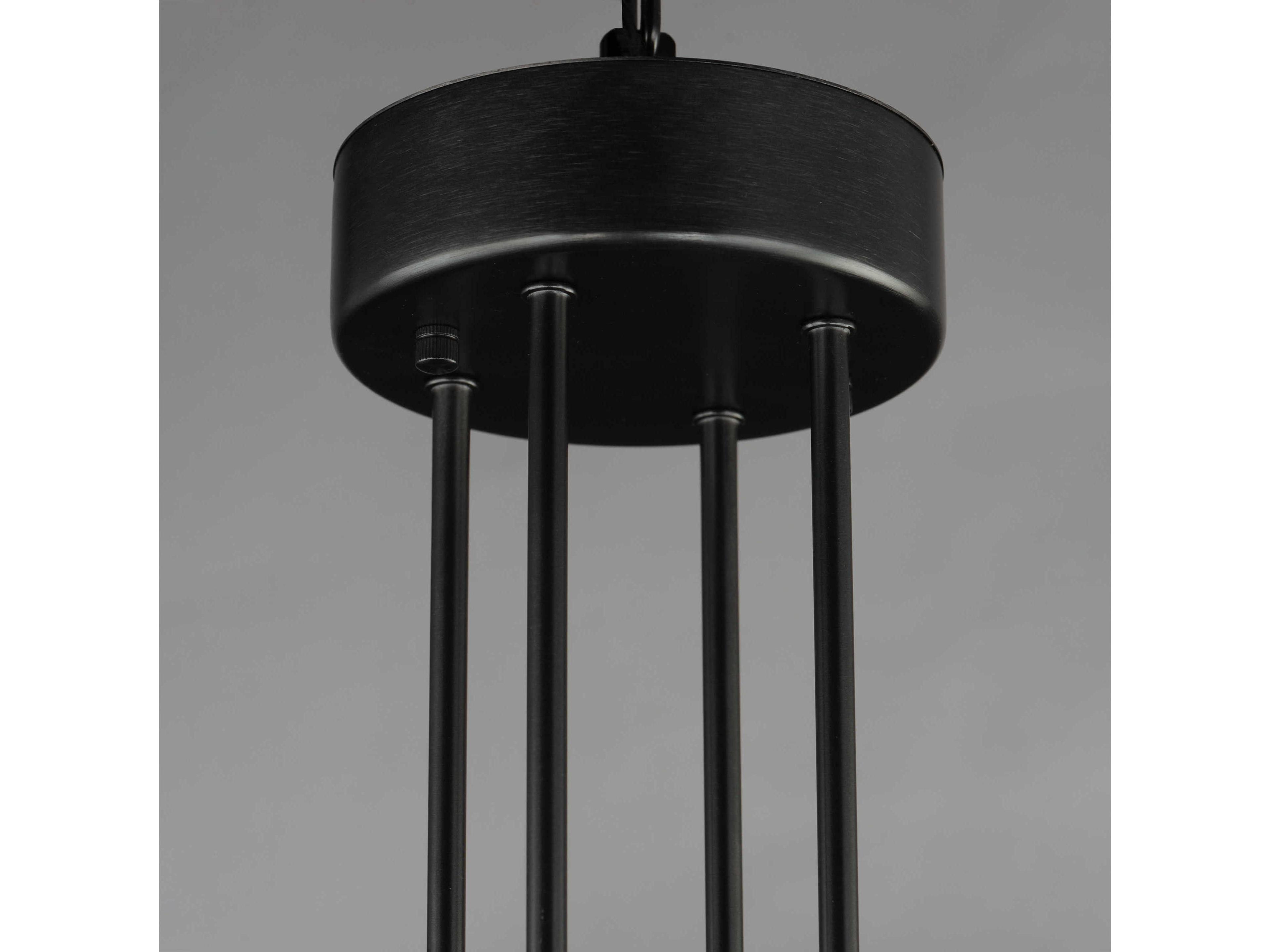 Maxim Lighting Ovation 9-Light Black Glass LED Cylinder Chandelier