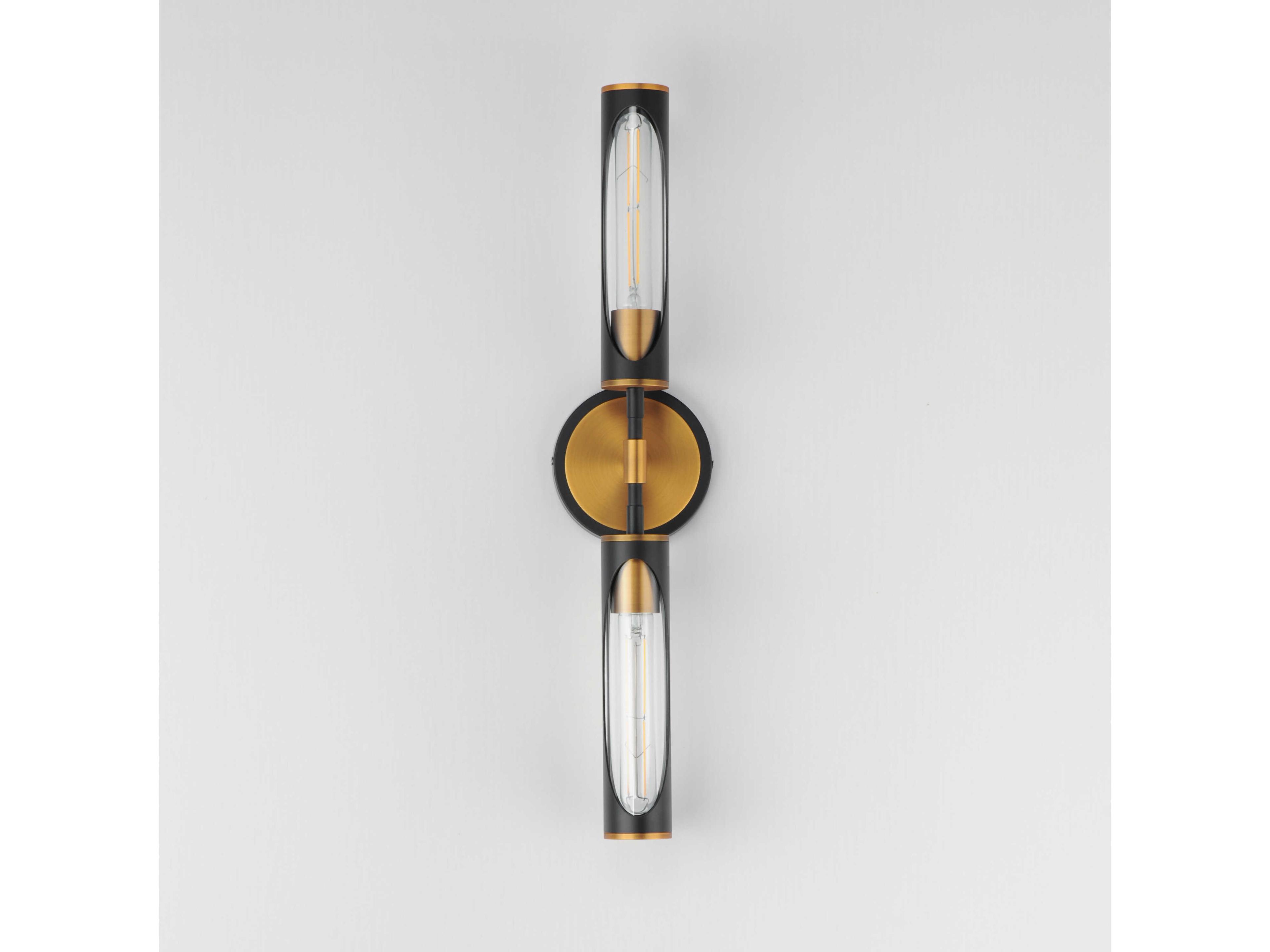 Maxim Lighting Regent 2-Light Black Antique Brass Vanity Light