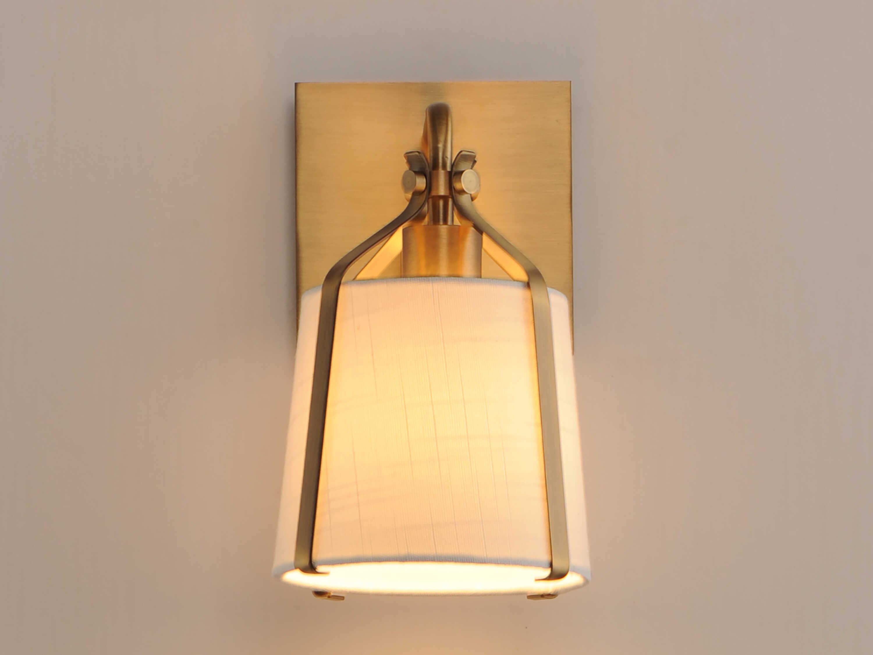 Maxim Lighting Bandera 1-Light Natural Aged Brass Wall Sconce