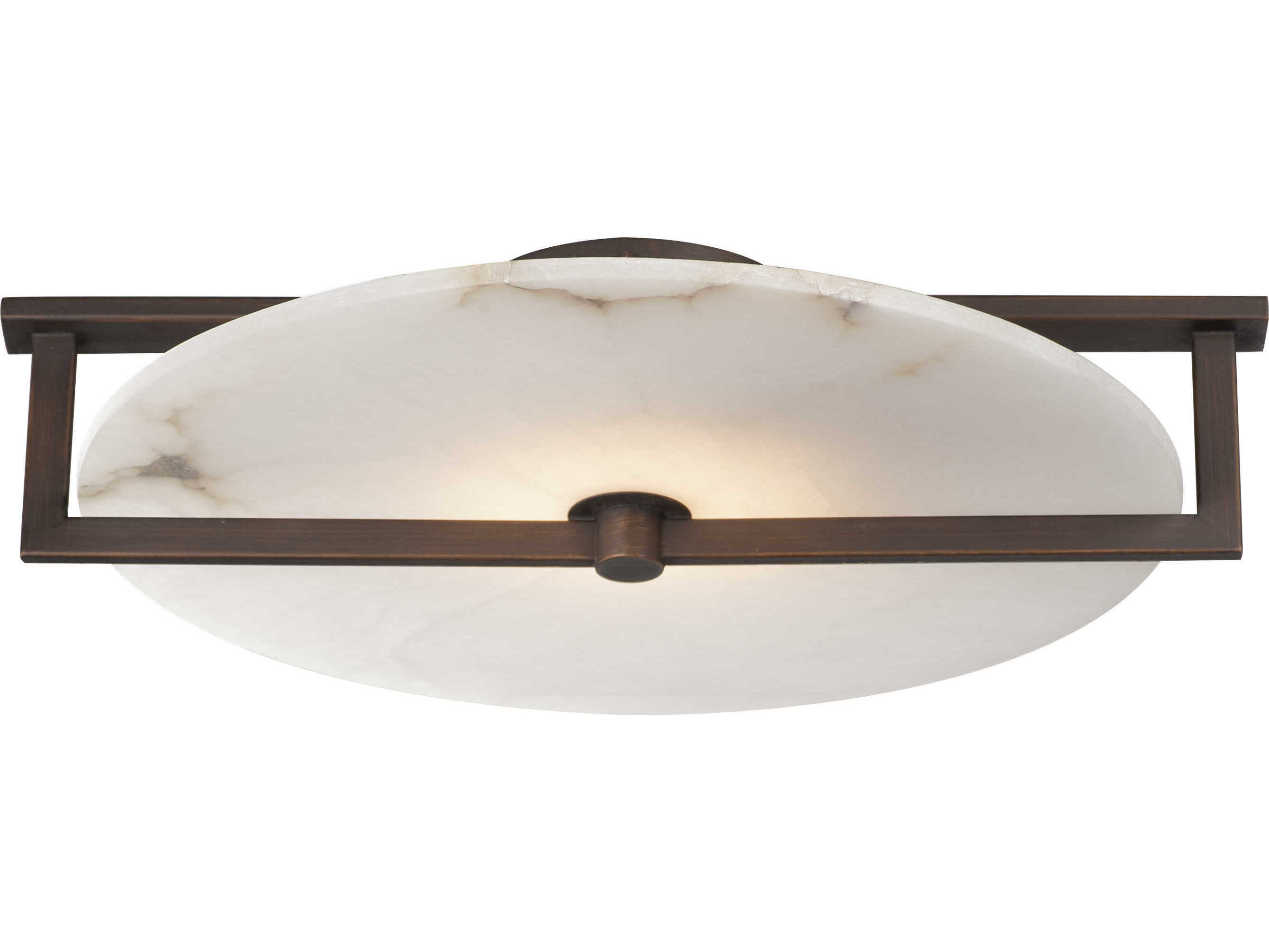 Maxim Lighting Quarry 1-Light Dark Bronze Round Flush Mount