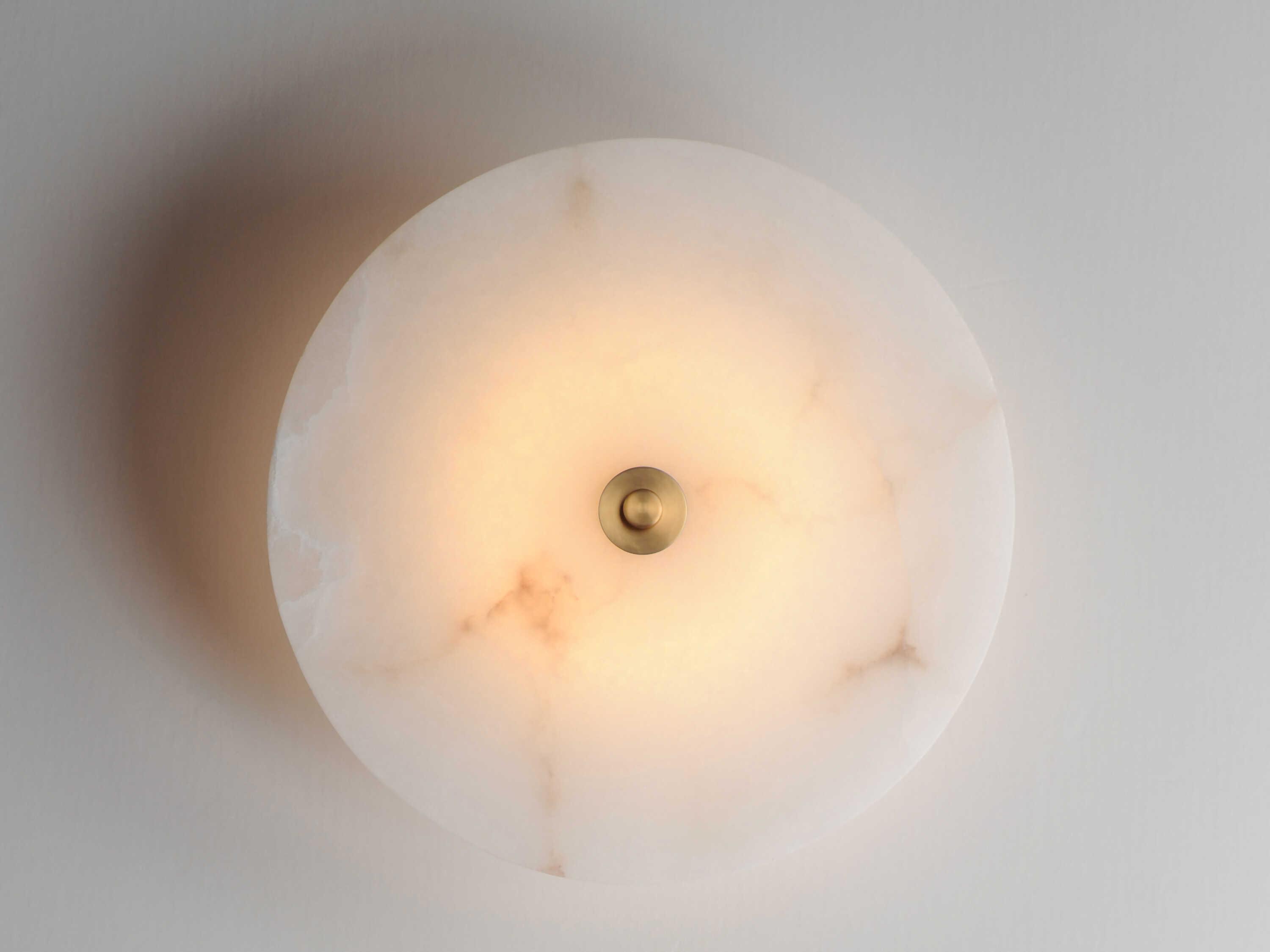 Maxim Lighting Quarry 1-Light Natural Aged Brass Round Flush Mount