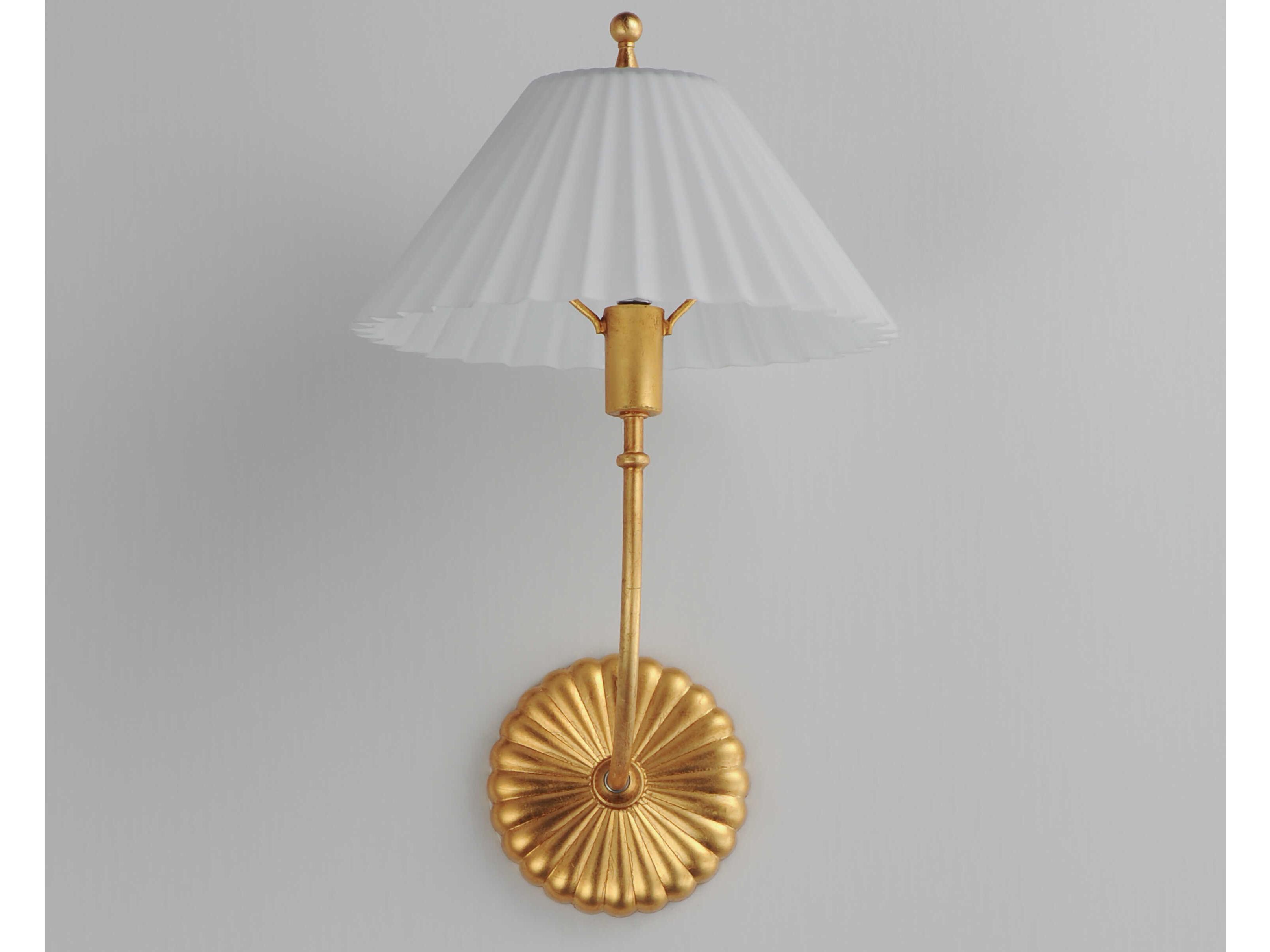 Maxim Lighting Kismet 1-Light Gold Leaf Wall Sconce