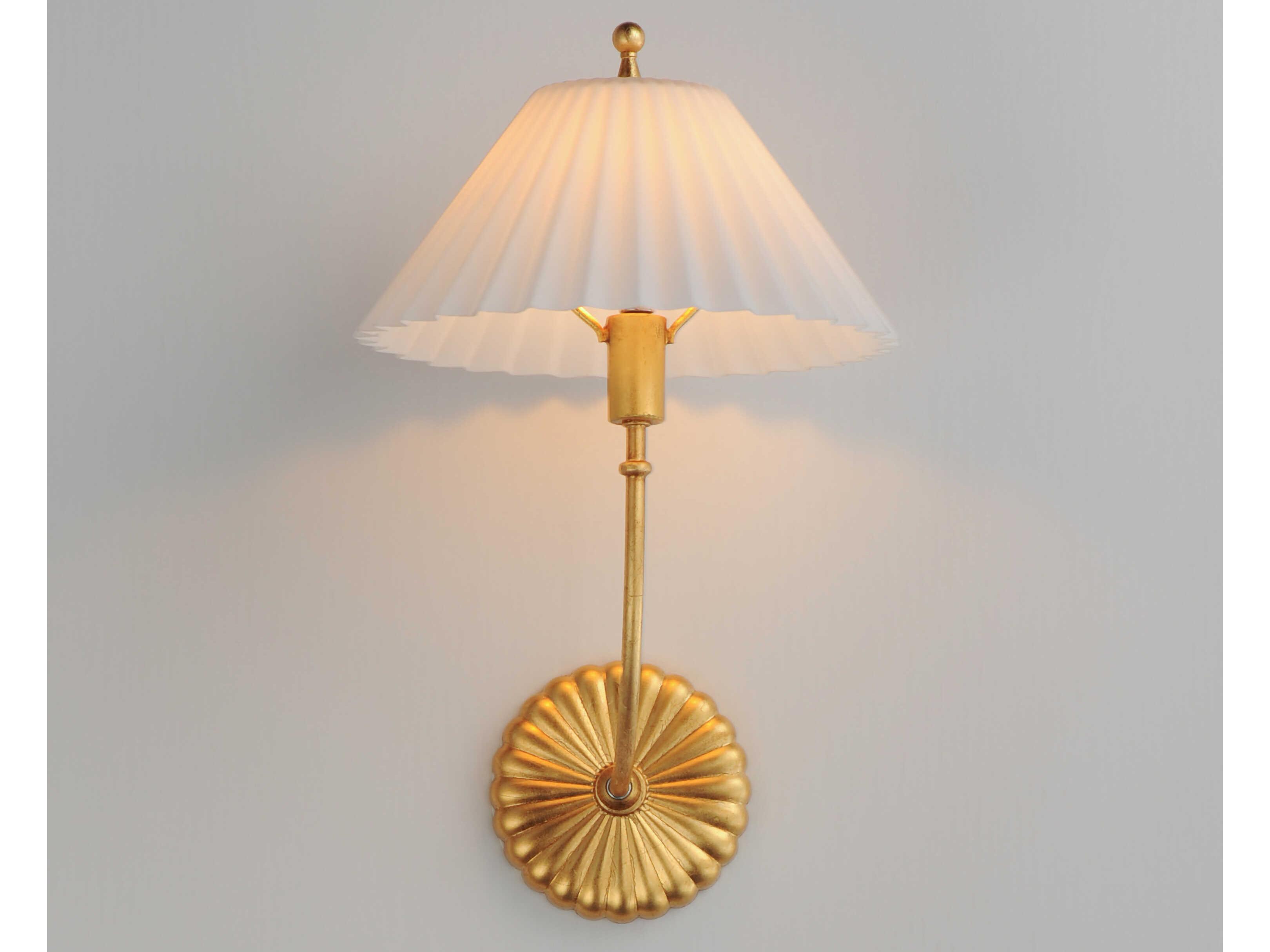 Maxim Lighting Kismet 1-Light Gold Leaf Wall Sconce
