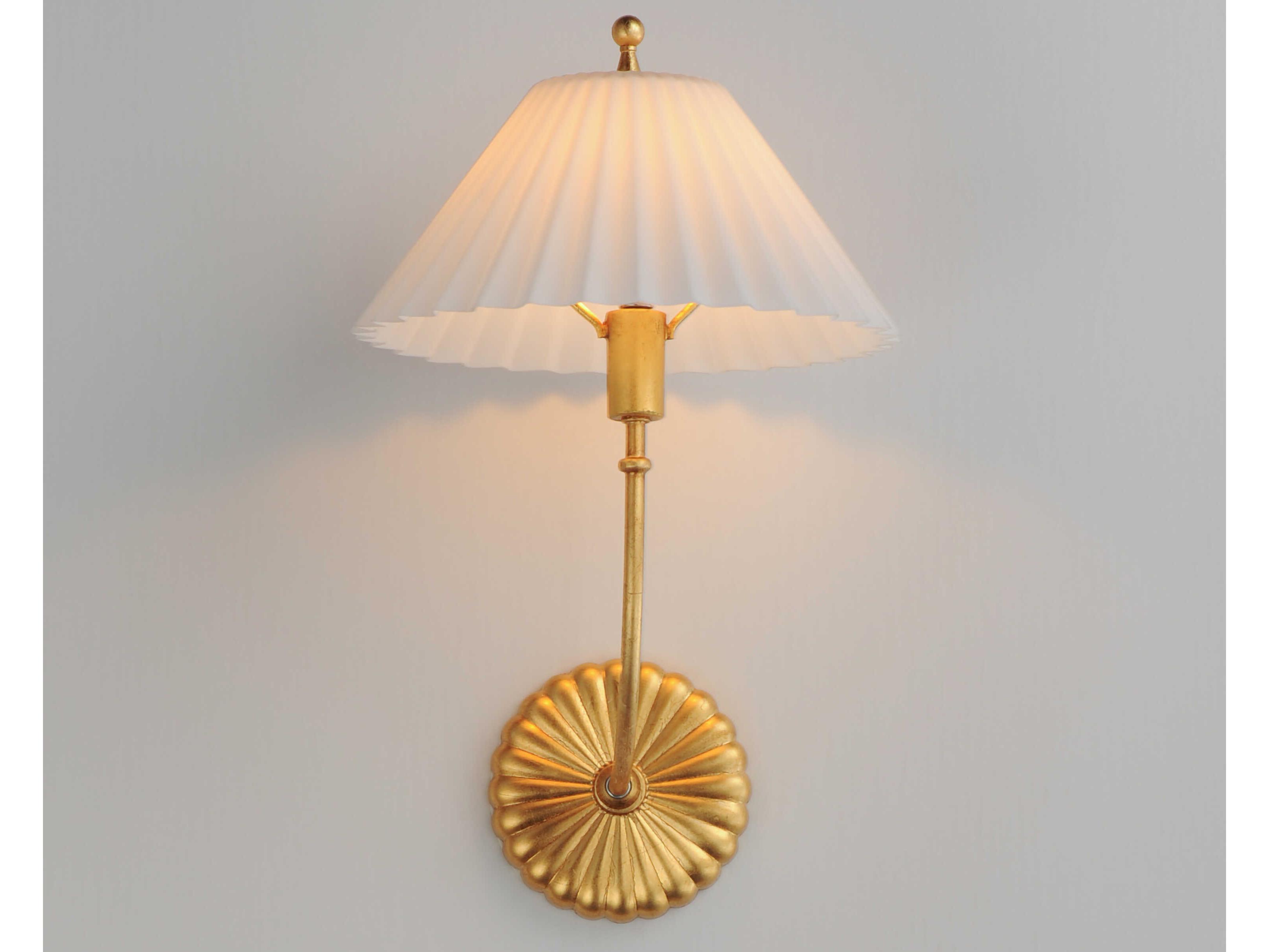 Maxim Lighting Kismet 1-Light Gold Leaf Wall Sconce