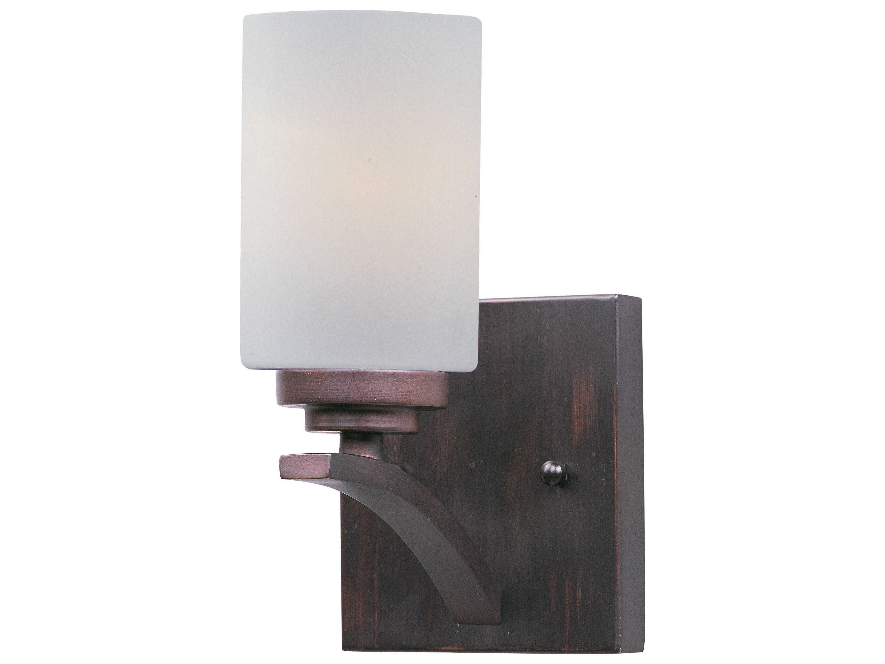 Maxim Lighting Deven 1-Light Oil Rubbed Bronze Glass Wall Sconce