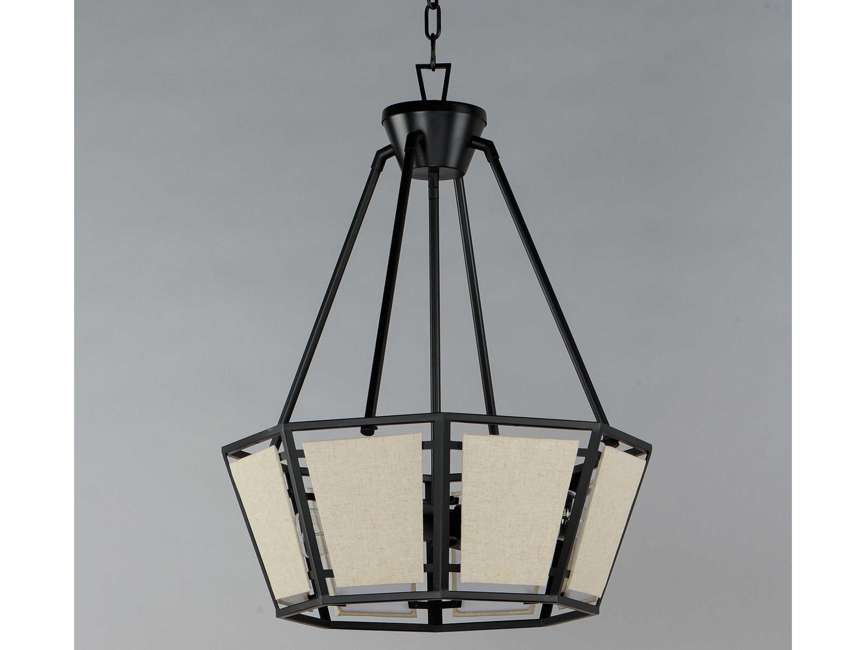 Maxim Lighting Montauk 4-Light Black Pendant