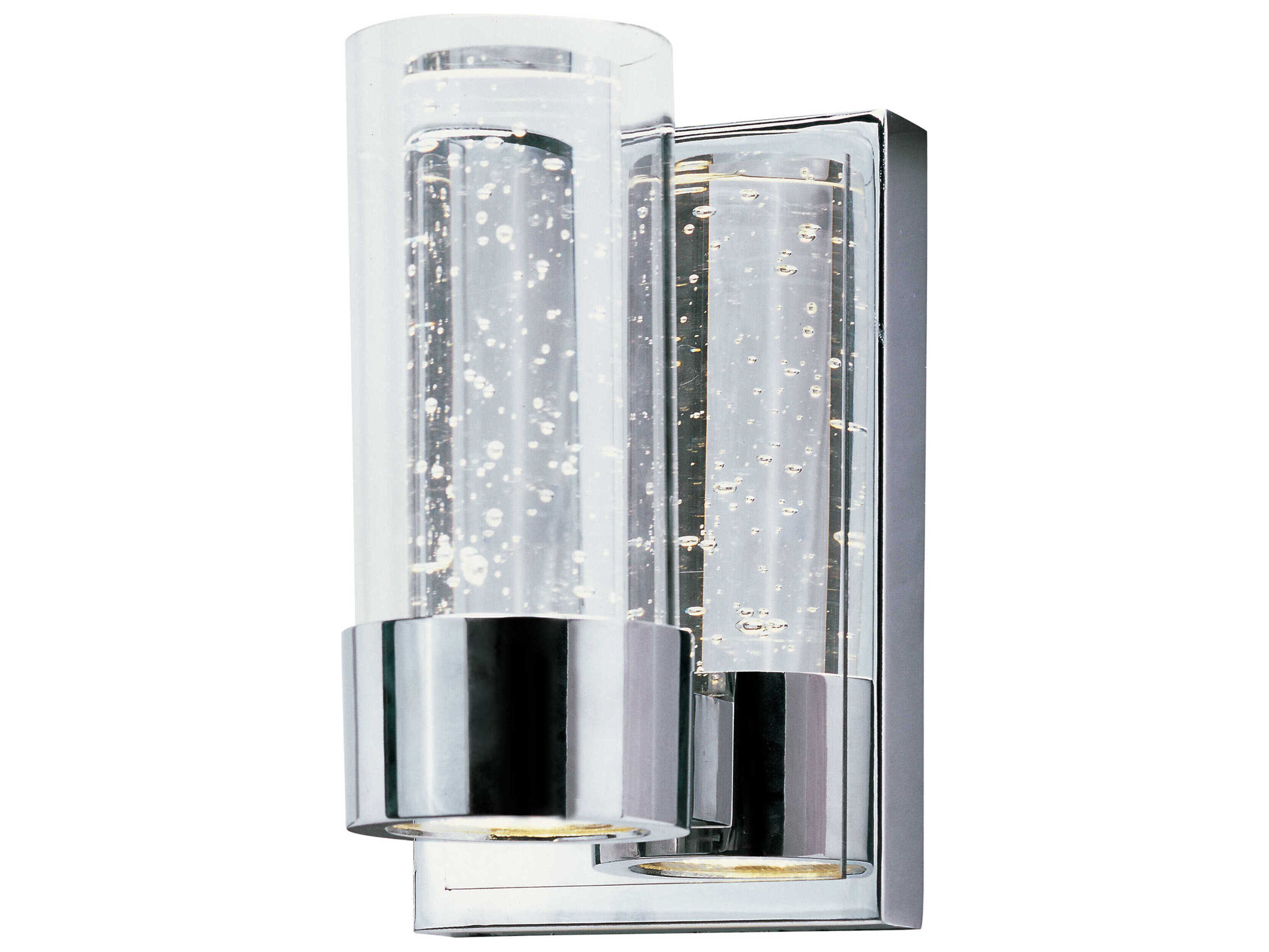 Maxim Lighting Sync 2-Light Polished Chrome Glass Wall Sconce
