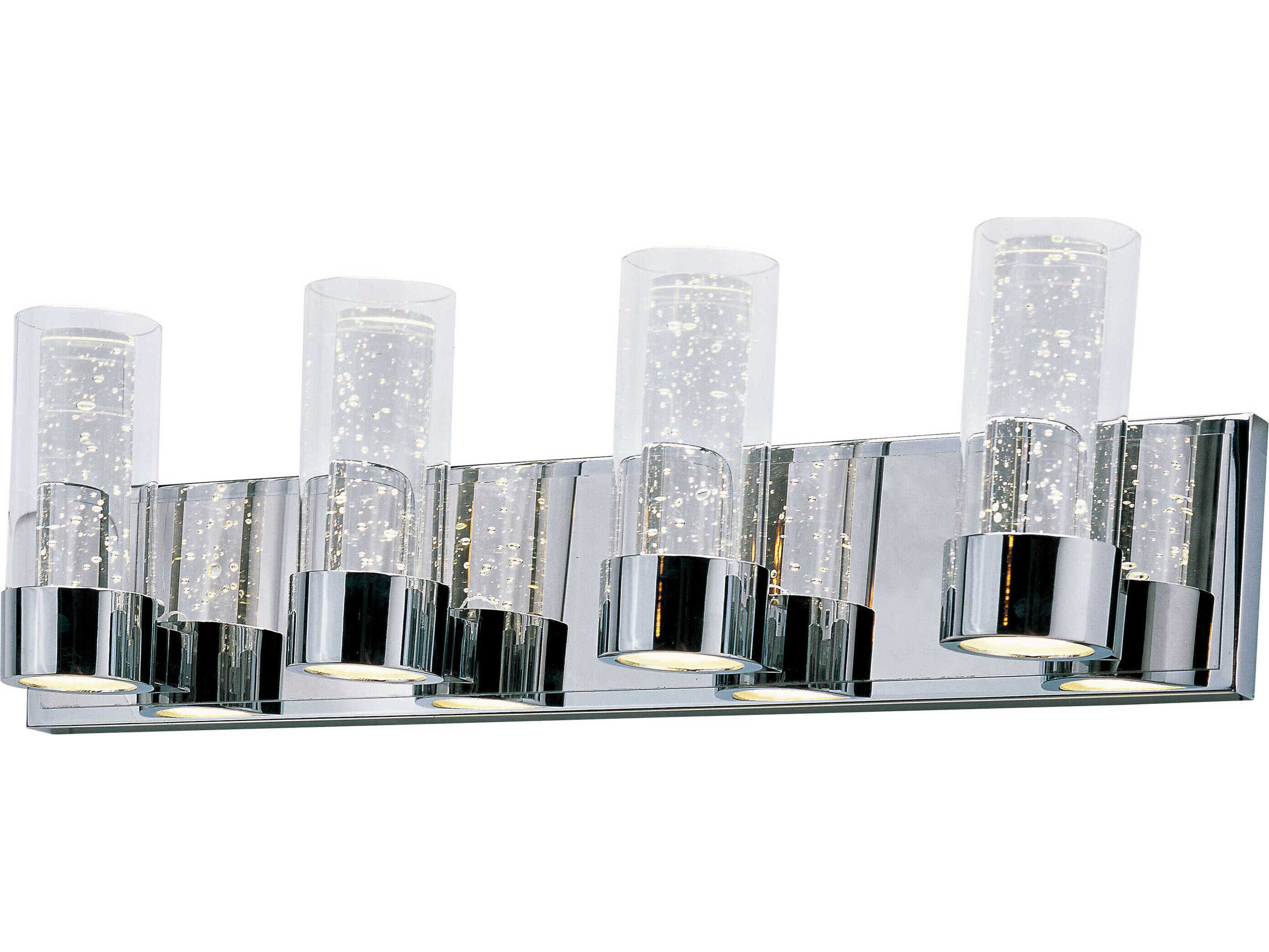 Maxim Lighting Sync 8-Light Polished Chrome Glass Vanity Light