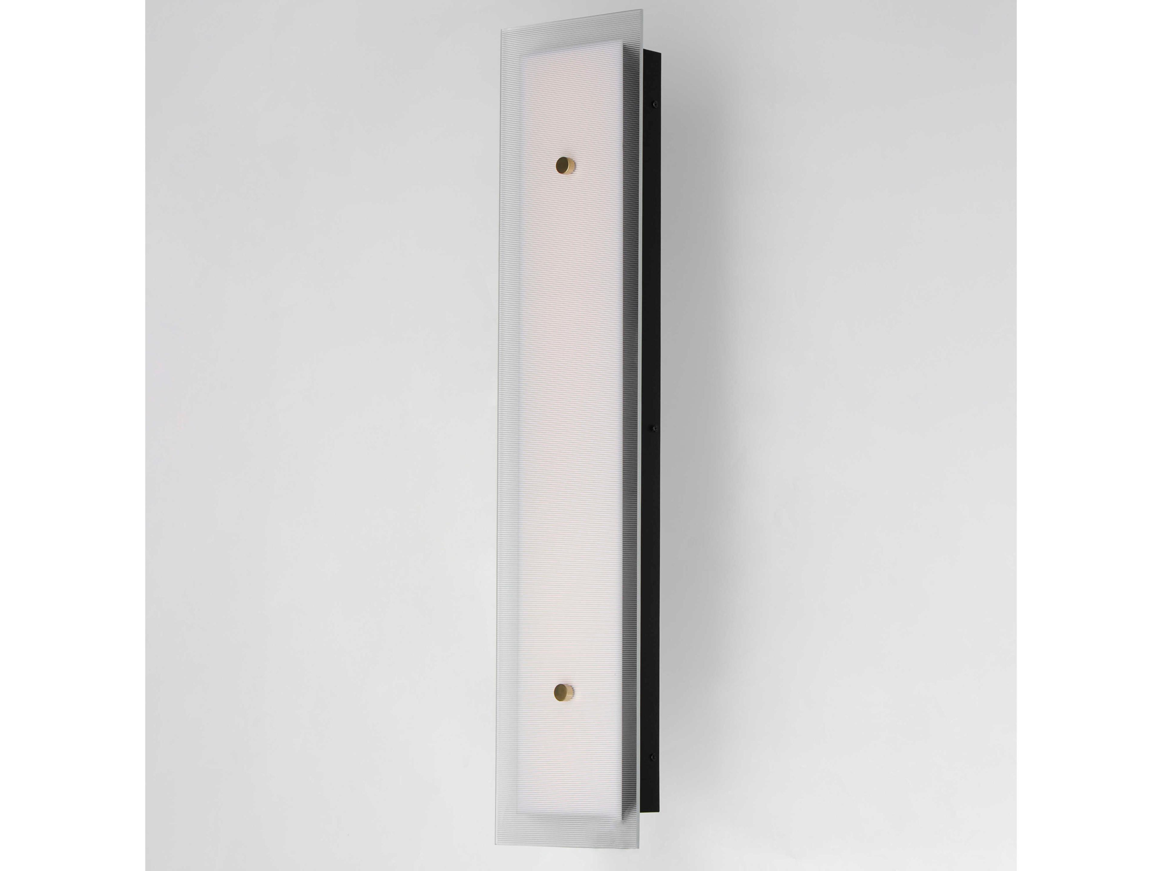 Maxim Lighting Spectre 1-Light Black Natural Aged Brass Wall Sconce
