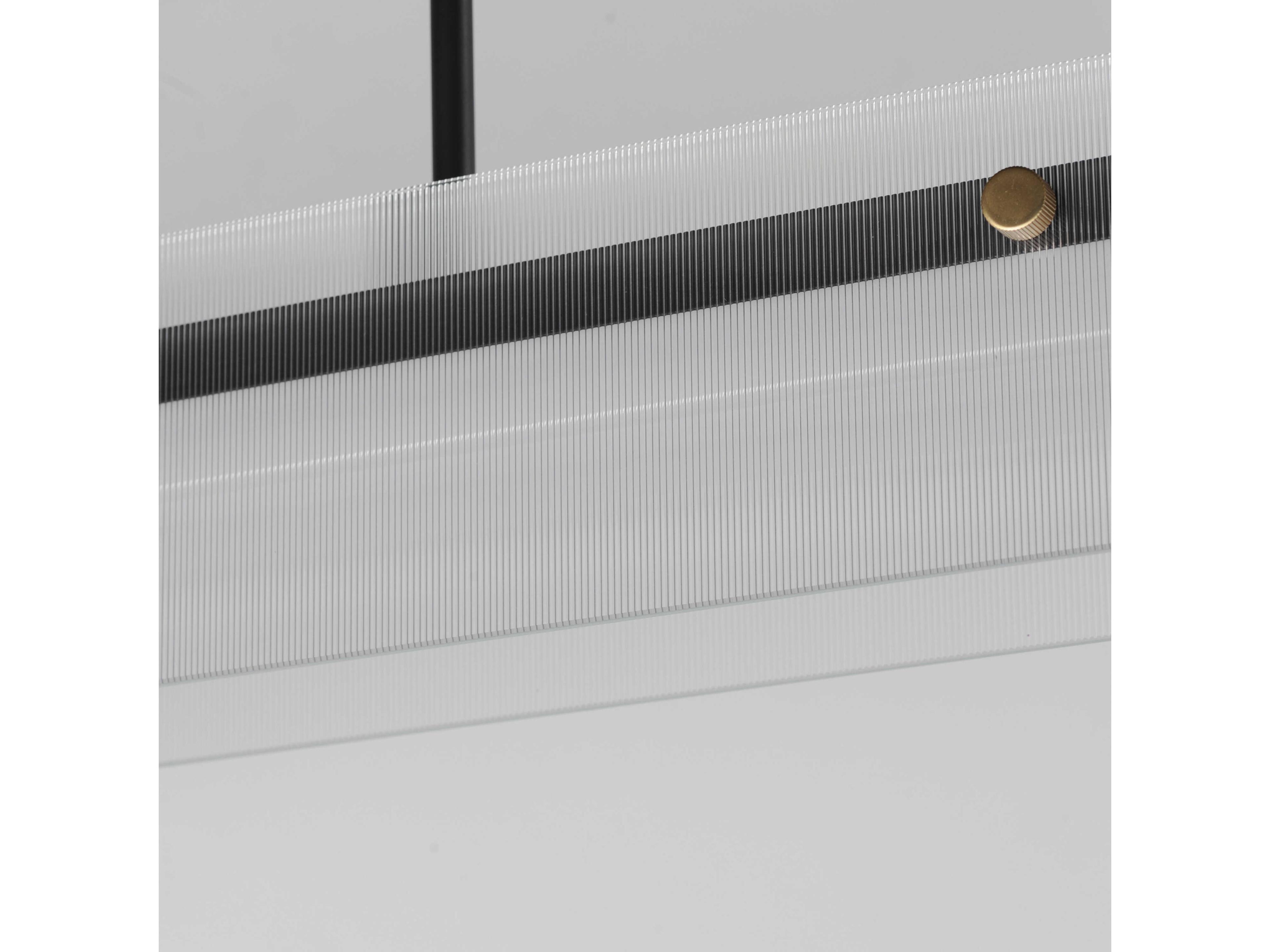 Maxim Lighting Spectre 1-Light Black Natural Aged Brass Linear Island Pendant