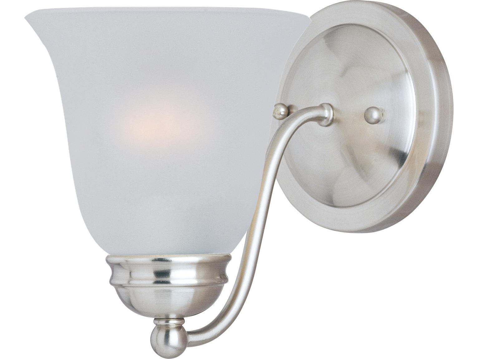 Maxim Lighting Basix 1-light Satin Nickel Traditional Wall Sconce