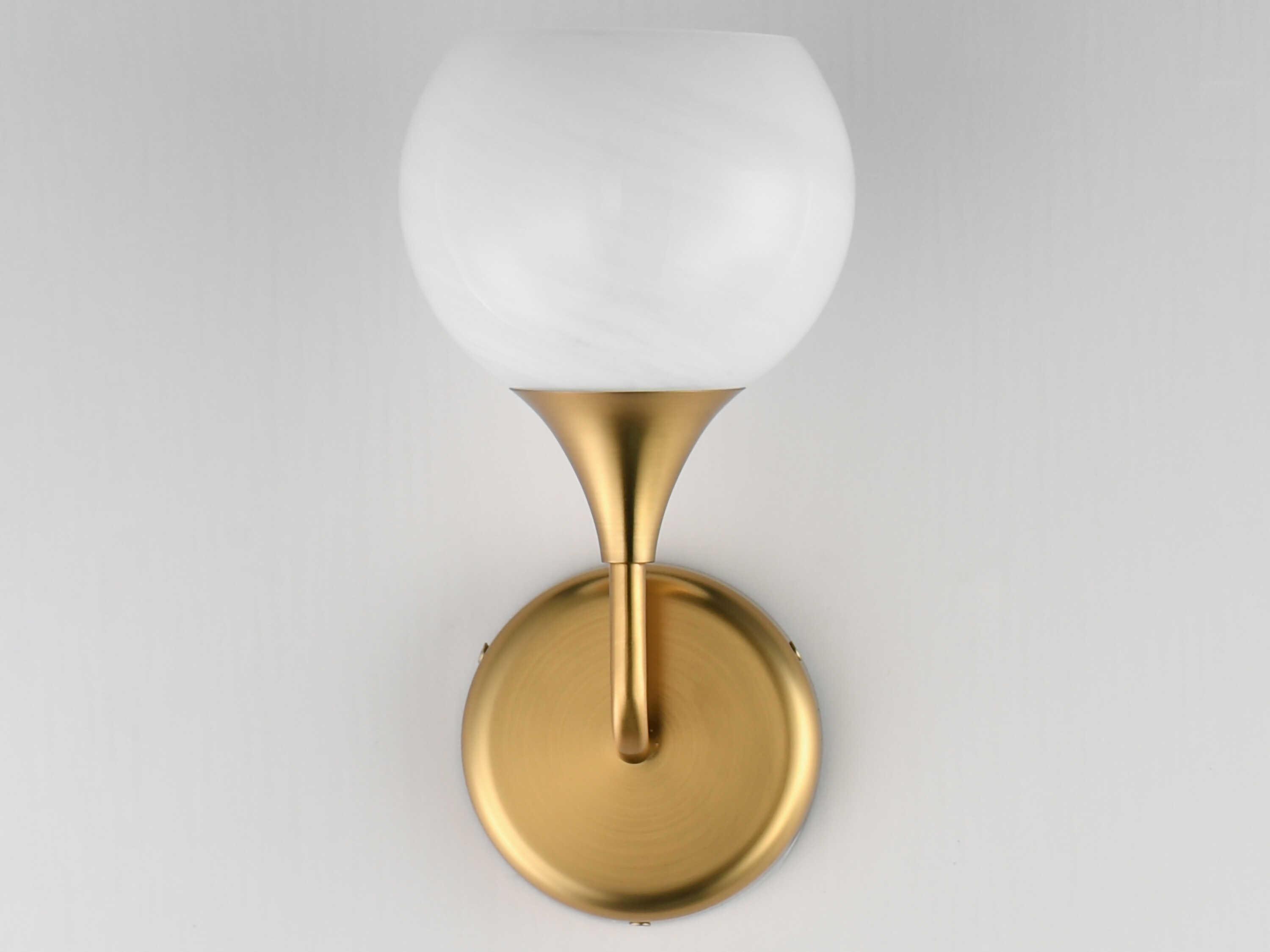 Maxim Lighting Neve 1-Light Natural Aged Brass Wall Sconce