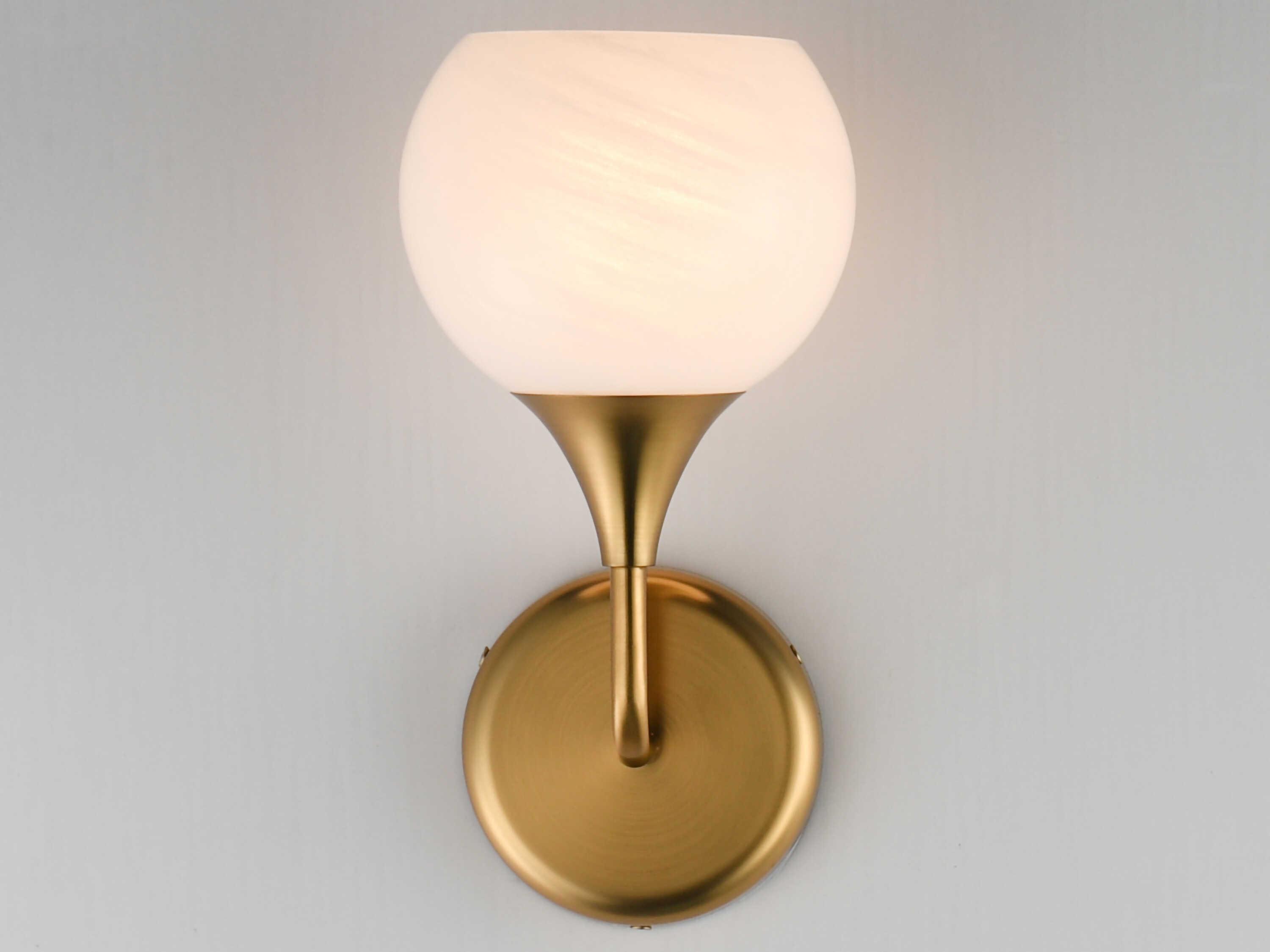 Maxim Lighting Neve 1-Light Natural Aged Brass Wall Sconce