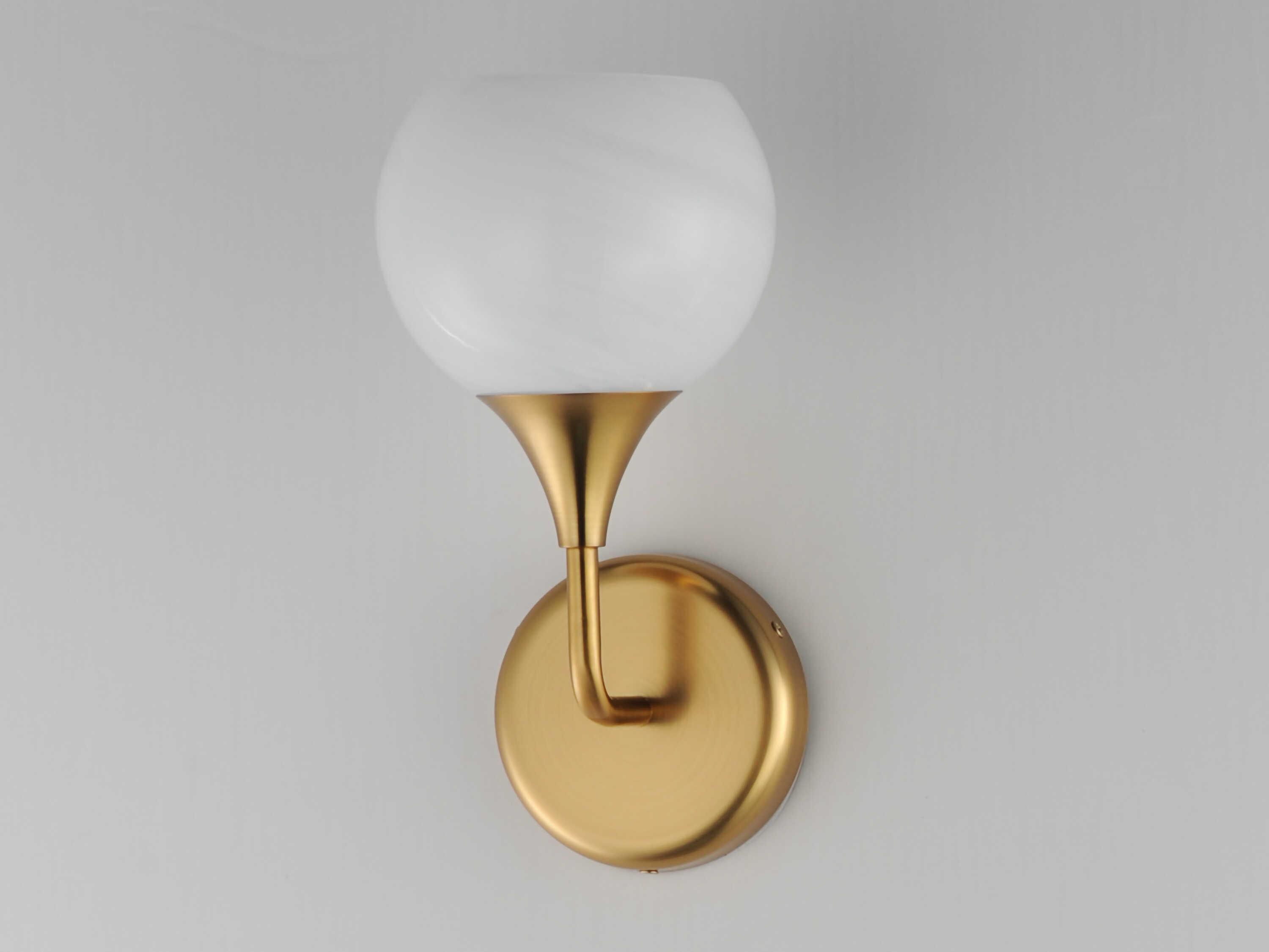 Maxim Lighting Neve 1-Light Natural Aged Brass Wall Sconce