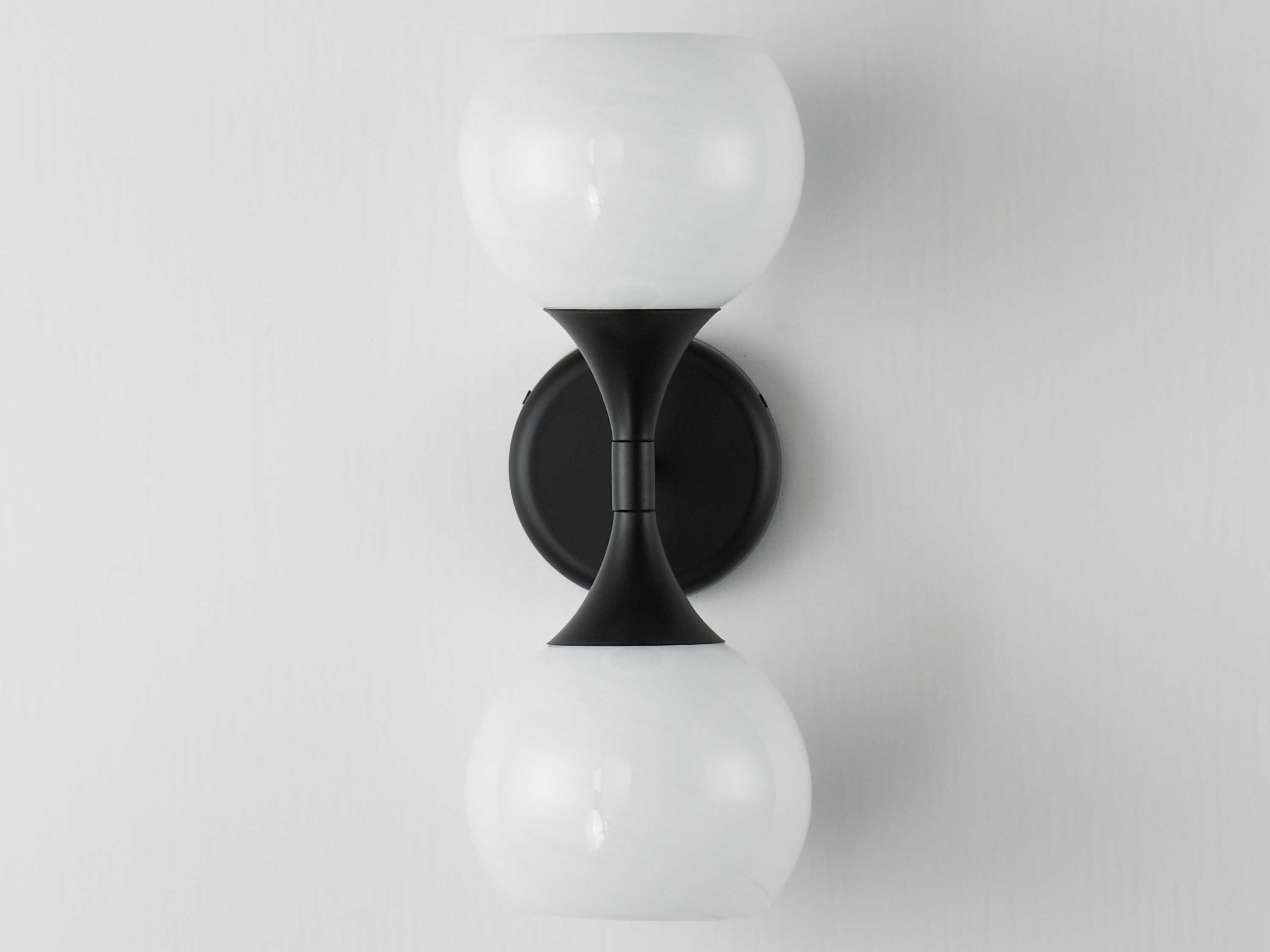 Maxim Lighting Neve 2-Light Black Wall Sconce