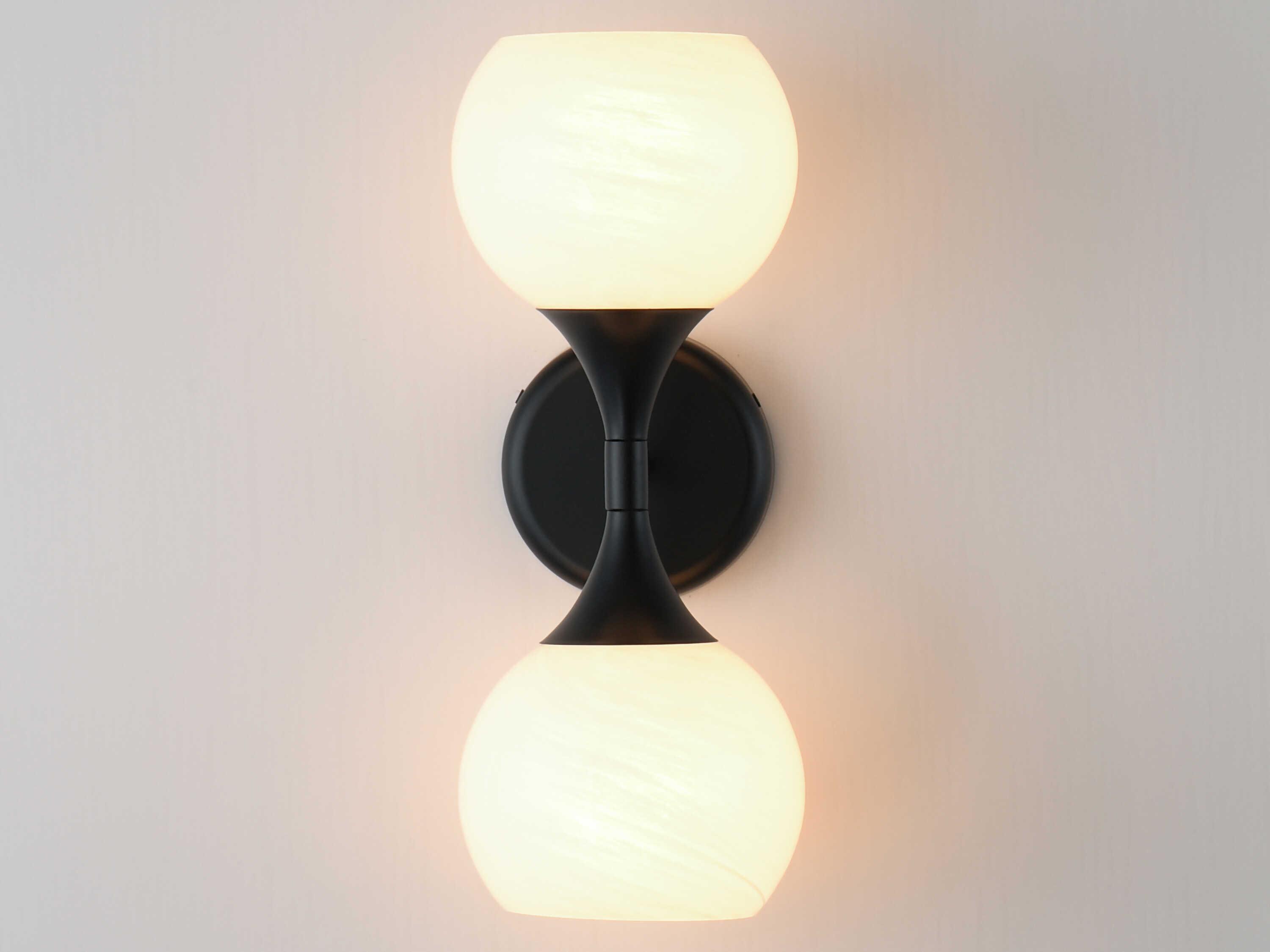 Maxim Lighting Neve 2-Light Black Wall Sconce