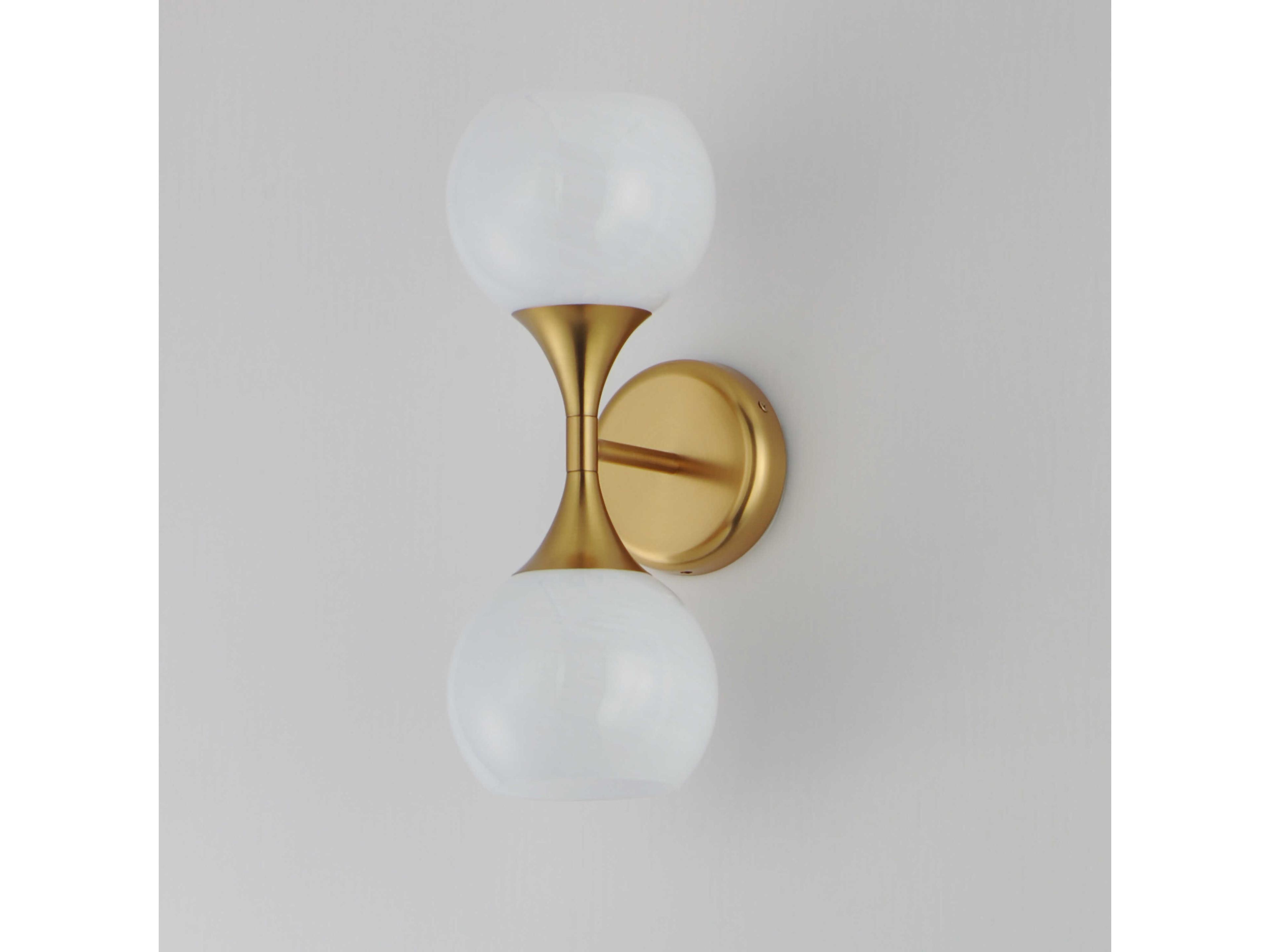 Maxim Lighting Neve 2-Light Natural Aged Brass Wall Sconce