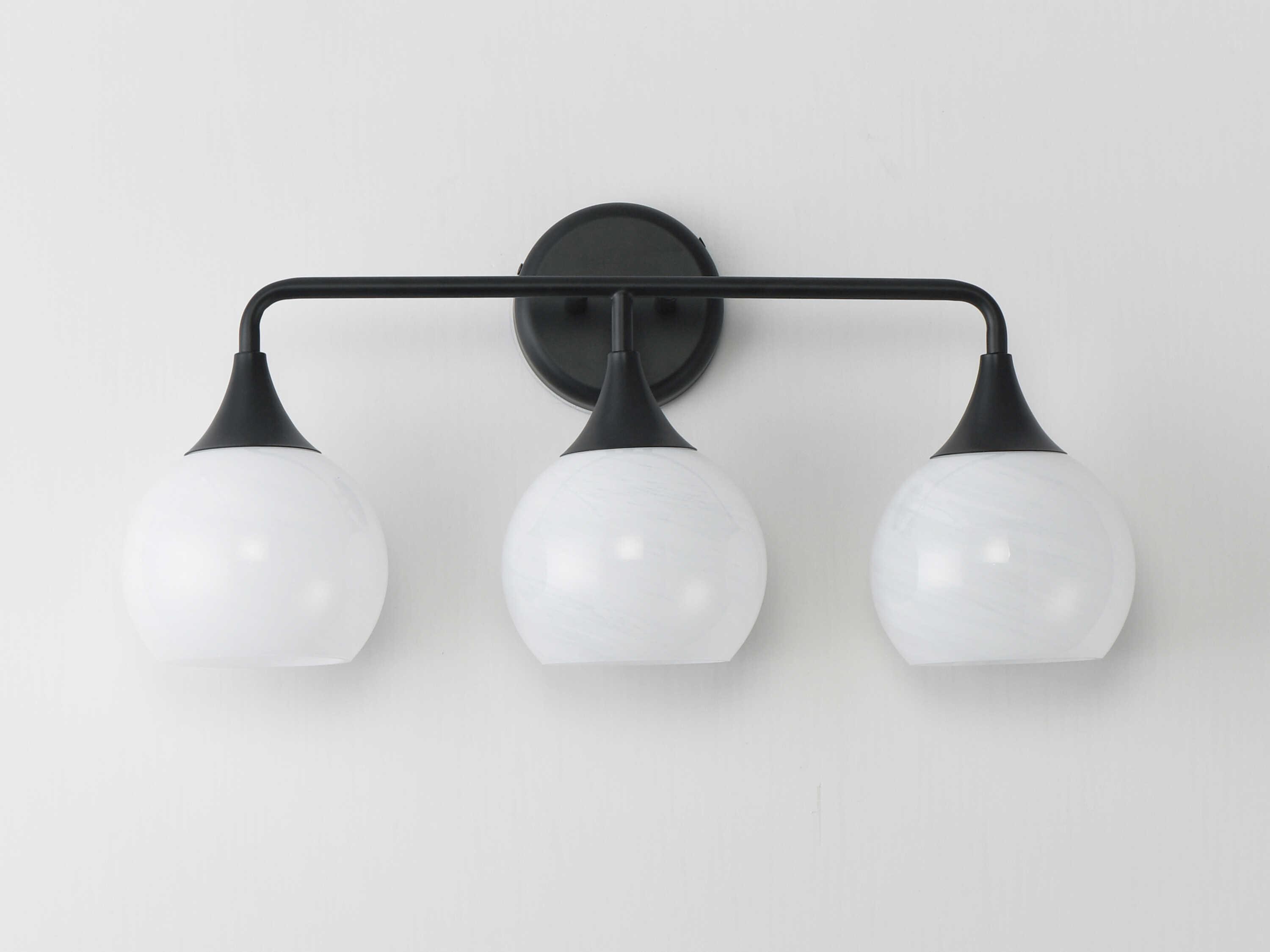 Maxim Lighting Neve 3-Light Black Vanity Light