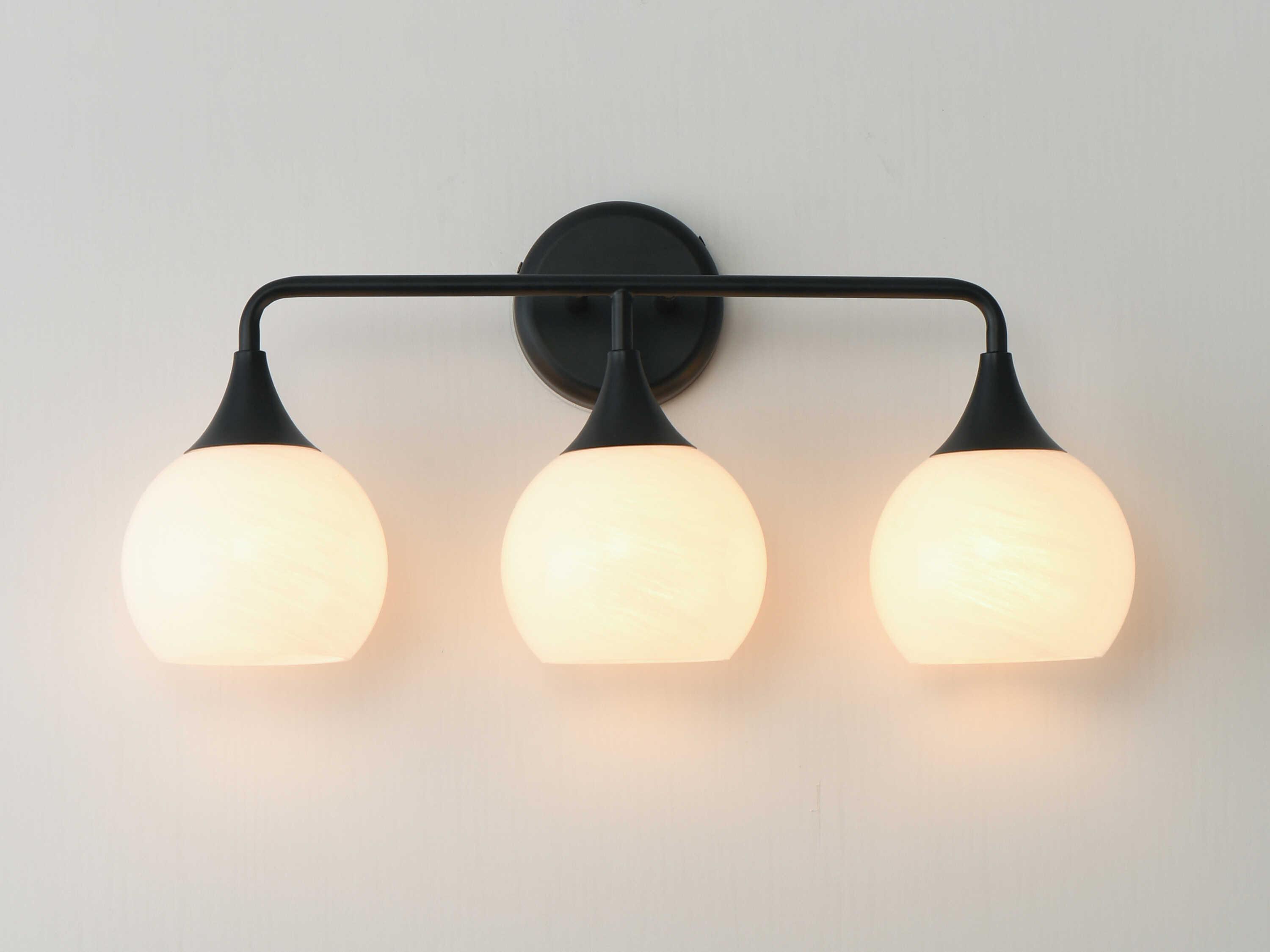 Maxim Lighting Neve 3-Light Black Vanity Light