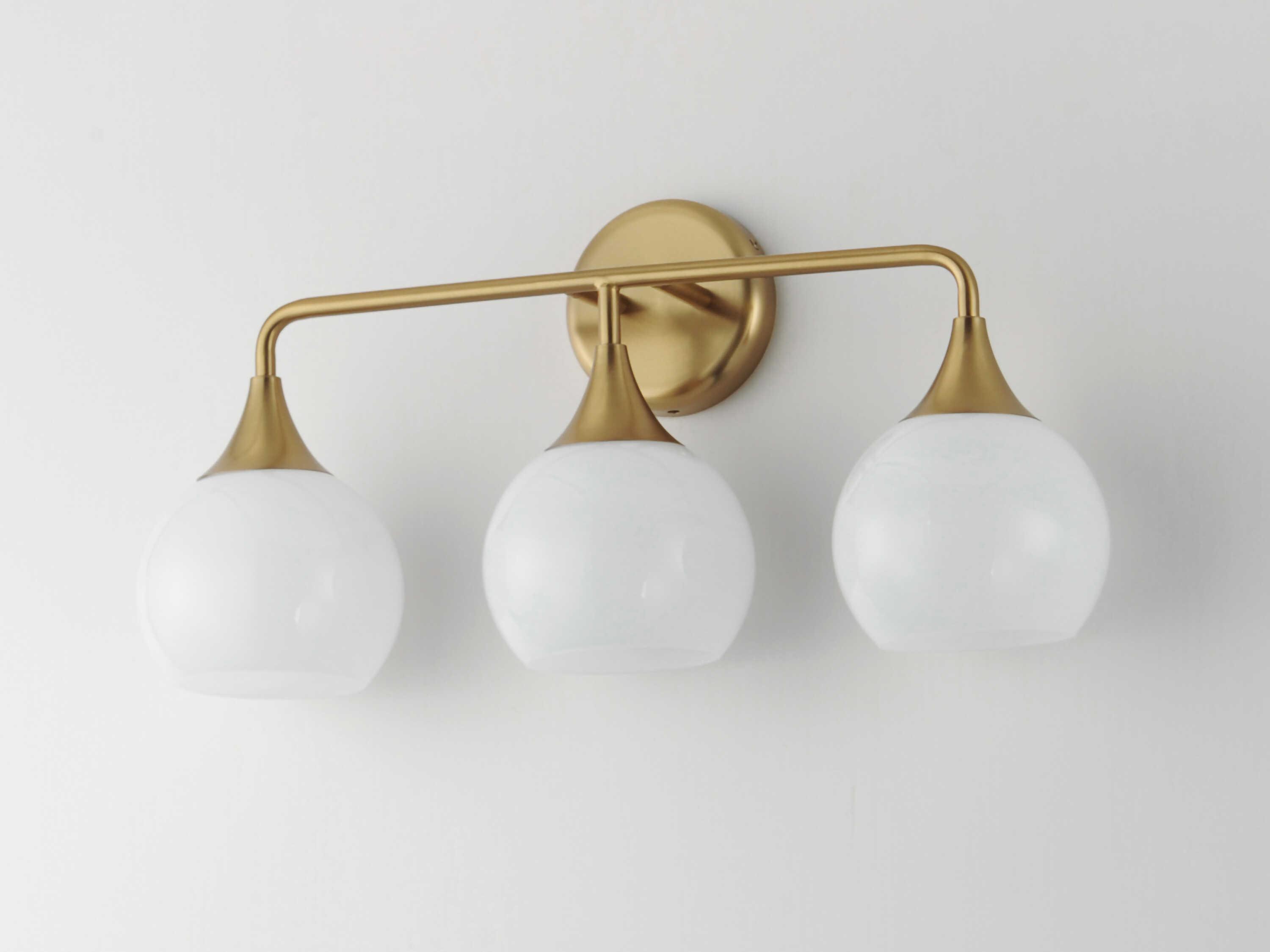 Maxim Lighting Neve 3-Light Natural Aged Brass Vanity Light