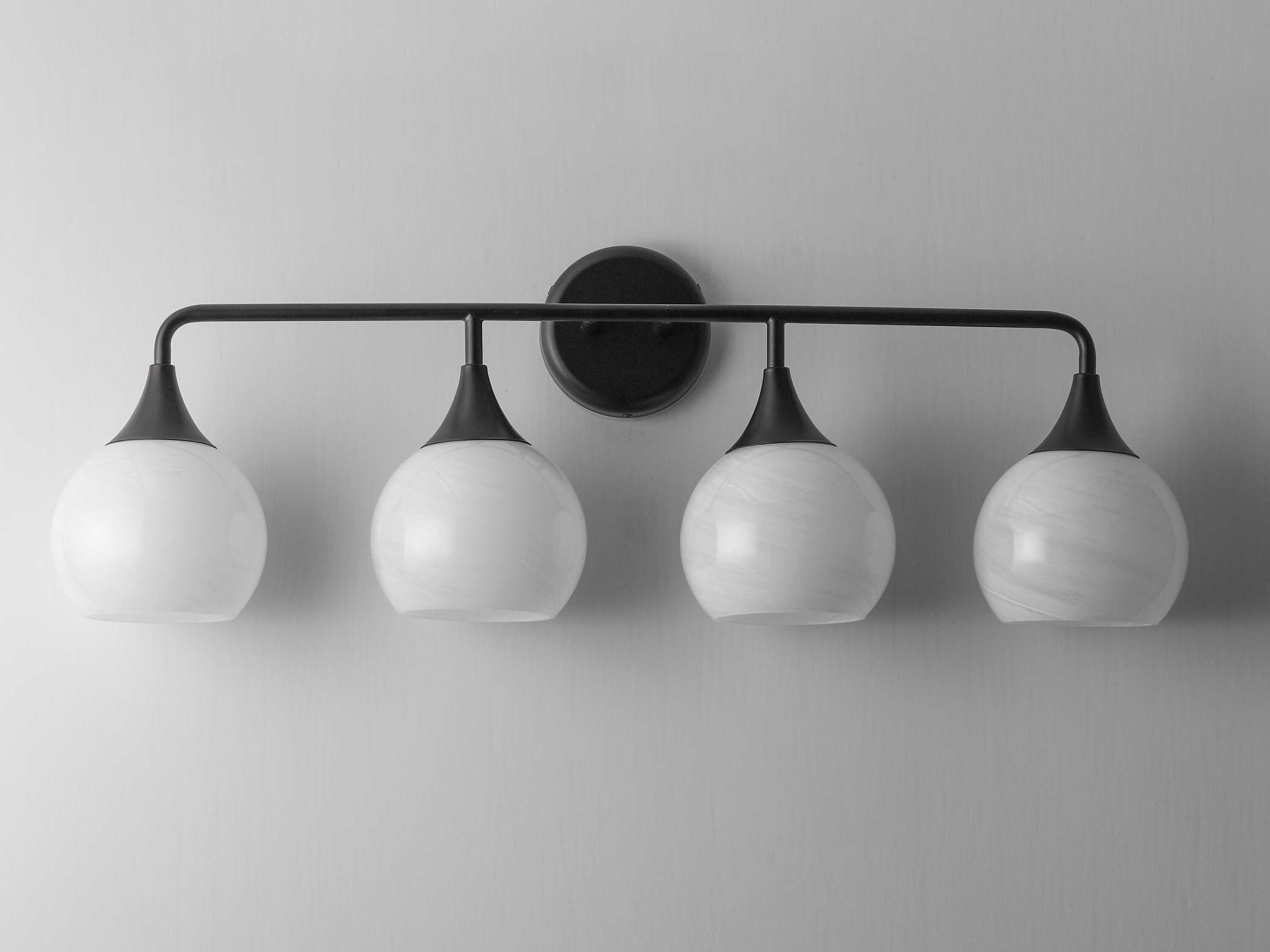 Maxim Lighting Neve 4-Light Black Vanity Light