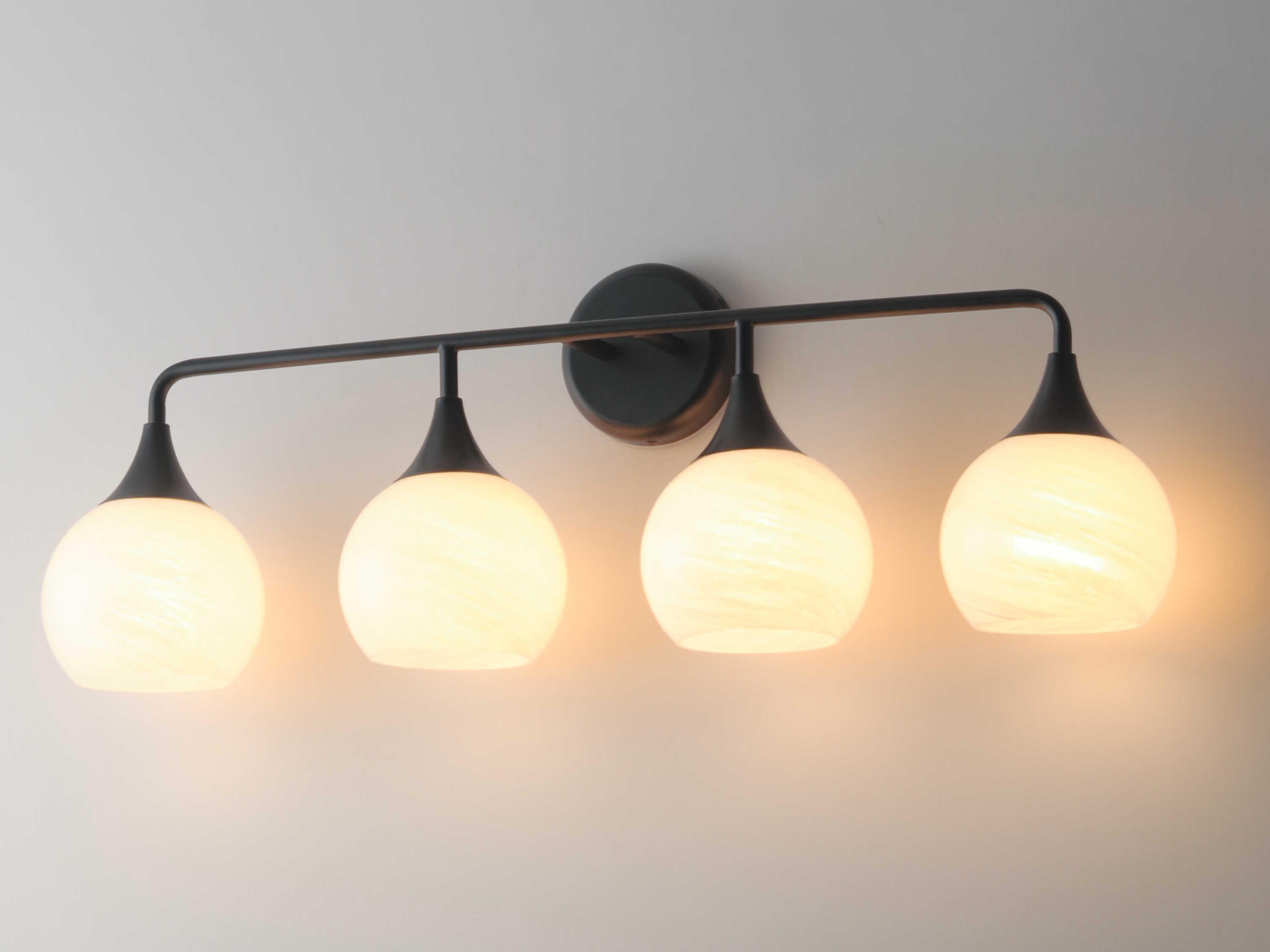 Maxim Lighting Neve 4-Light Black Vanity Light