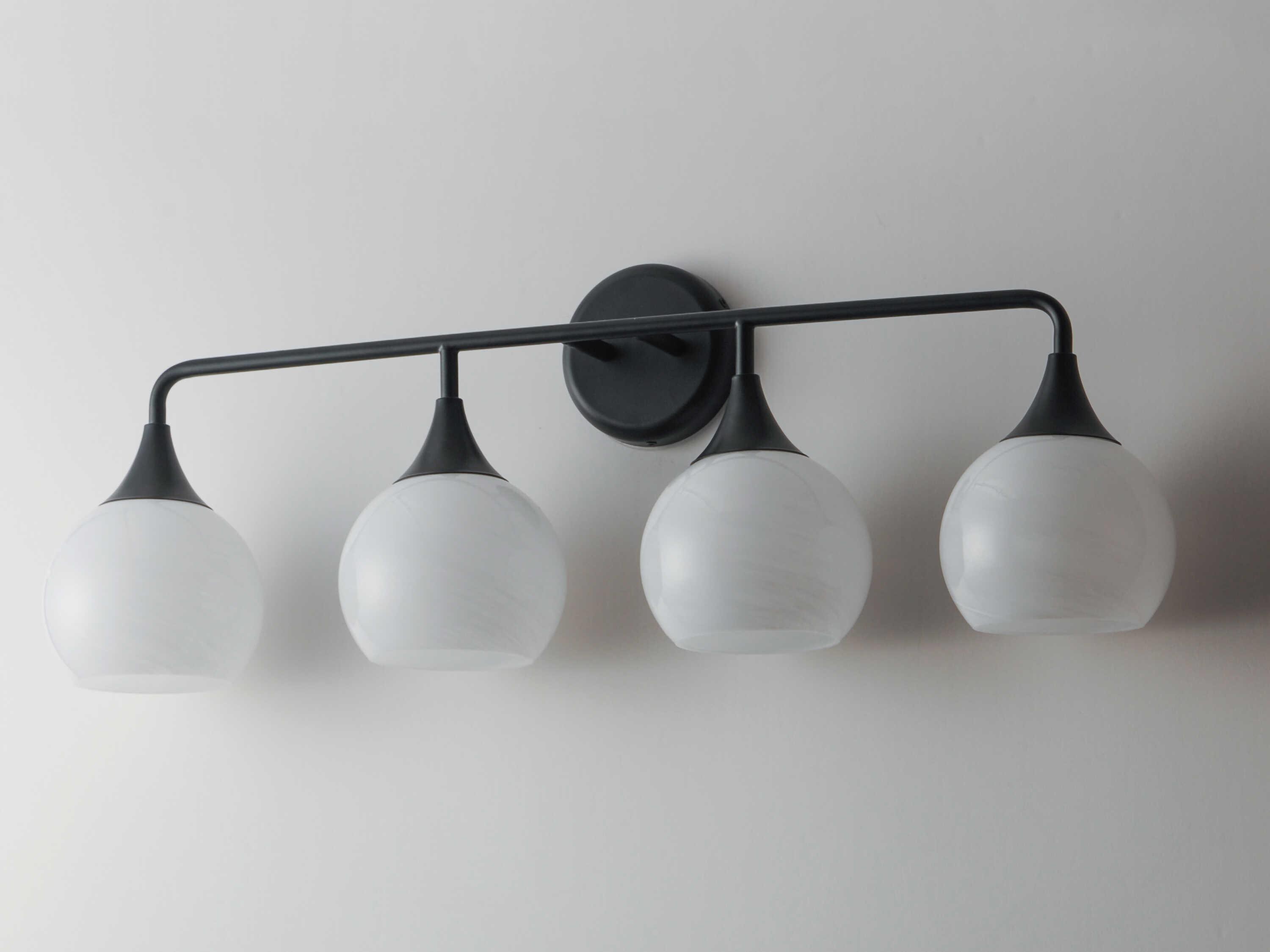 Maxim Lighting Neve 4-Light Black Vanity Light