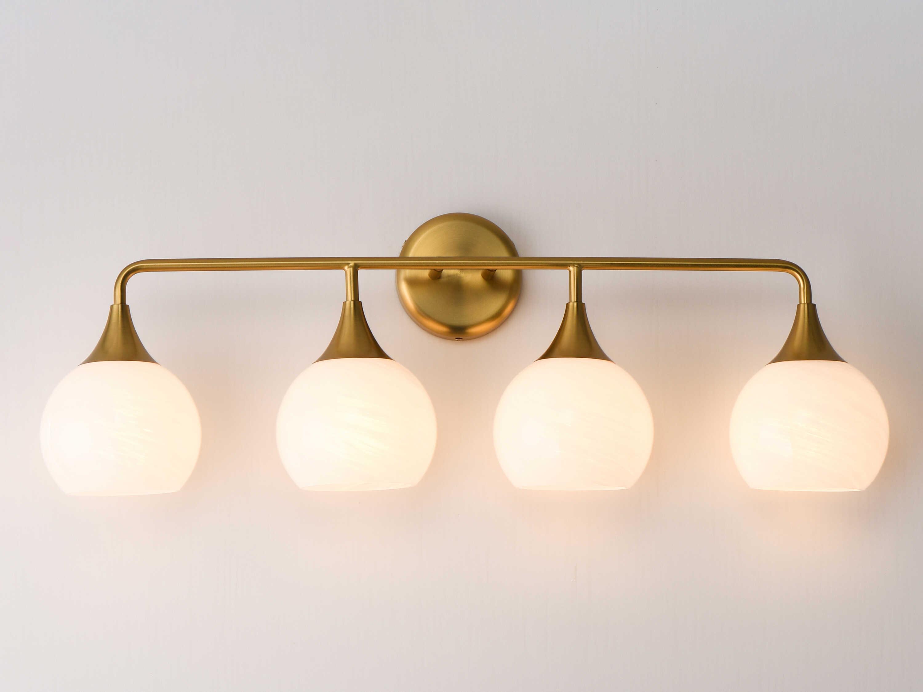 Maxim Lighting Neve 4-Light Natural Aged Brass Vanity Light