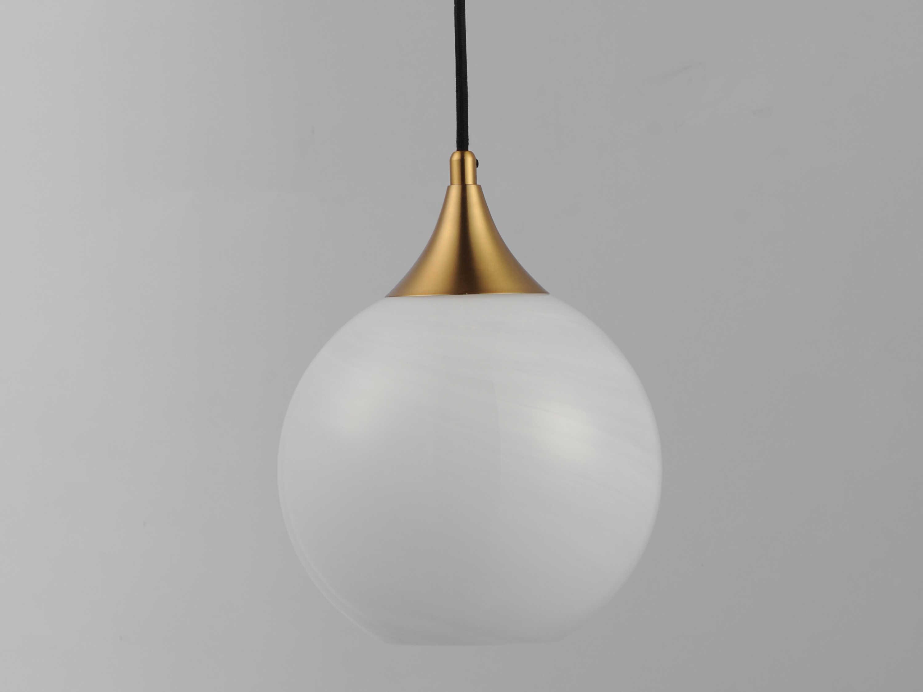 Maxim Lighting Neve 1-Light Natural Aged Brass Globe Mini Pendant